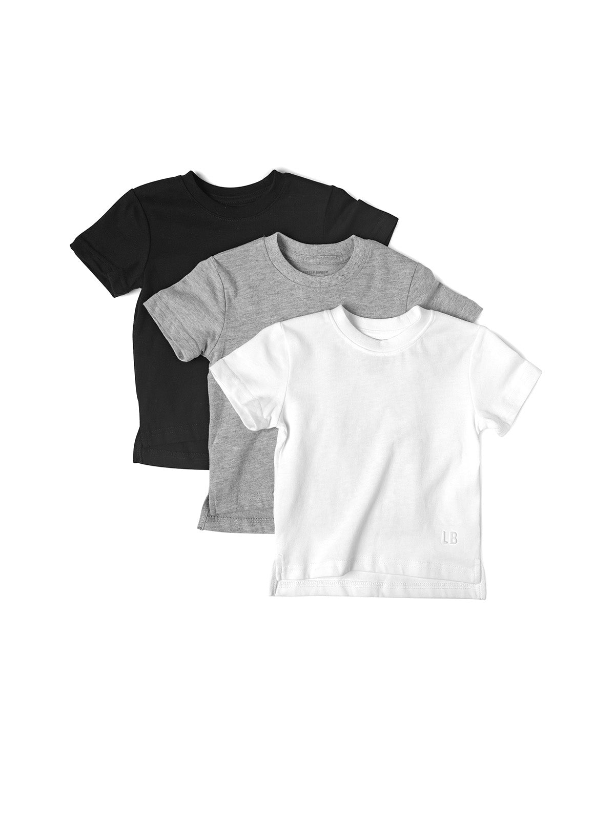 Toddler Boys 3 Pack Basic Tees - White