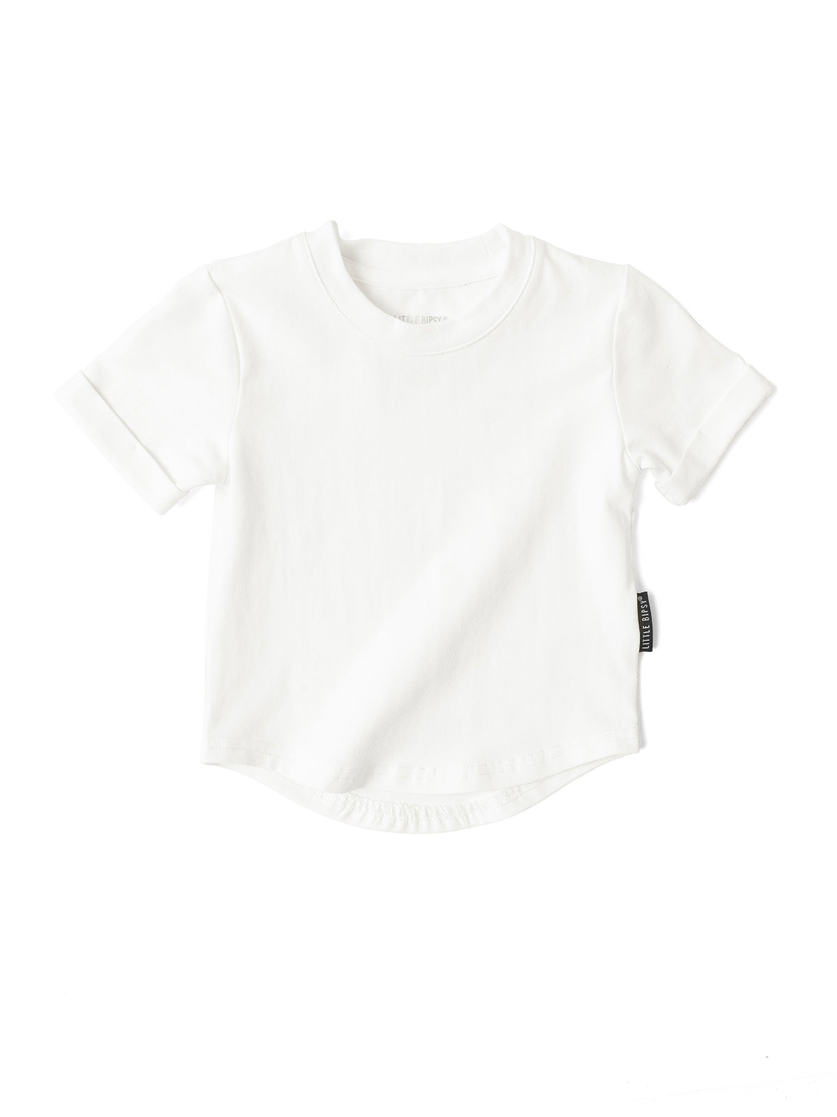 Kids Basic White T-Shirt - Little Bipsy