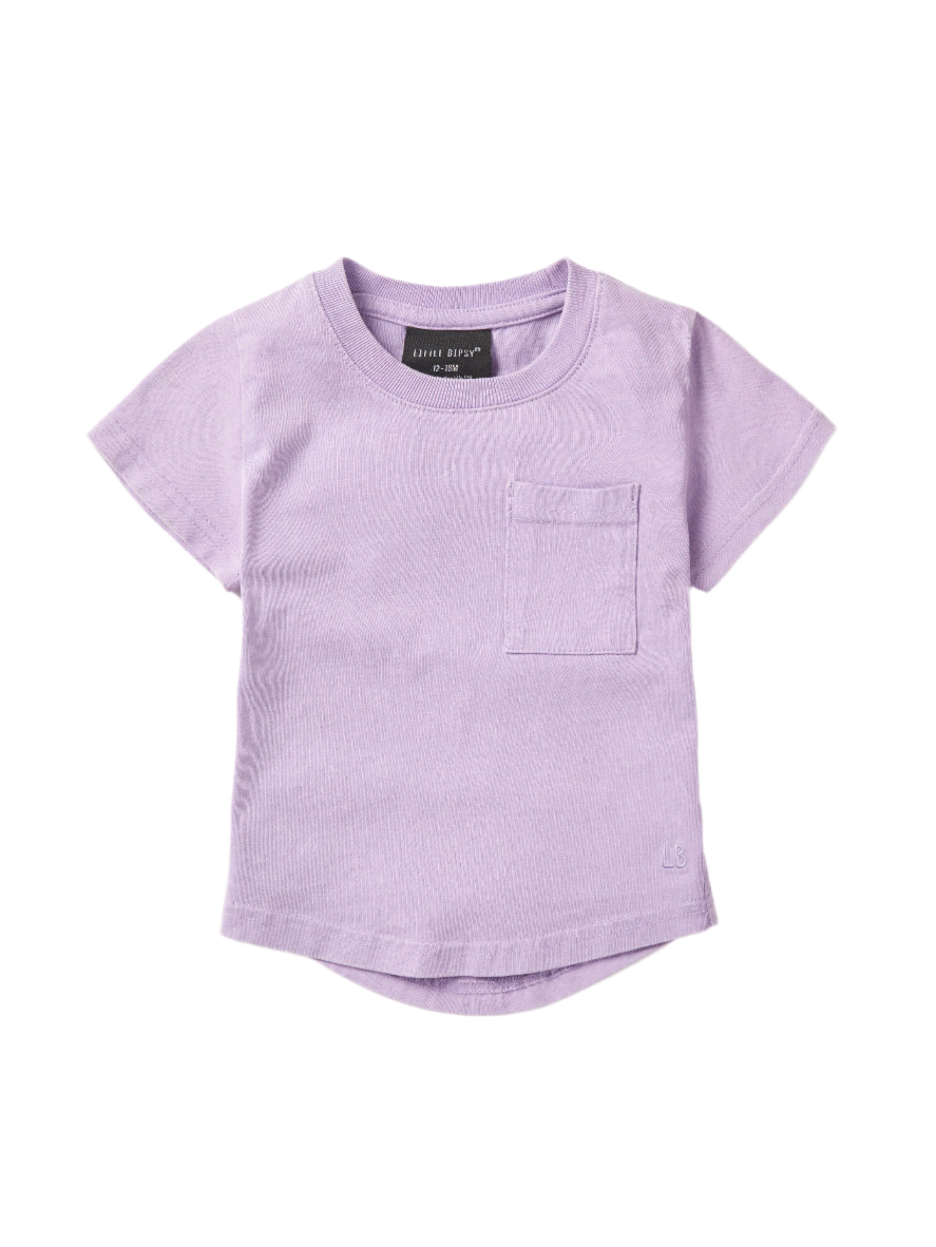 PURPLE SHORT SLEEVES T-SHIRT IN JERSEY, BABY PURPLE SHORT SLEEVES T-SHIRT IN JERSEY, BABY