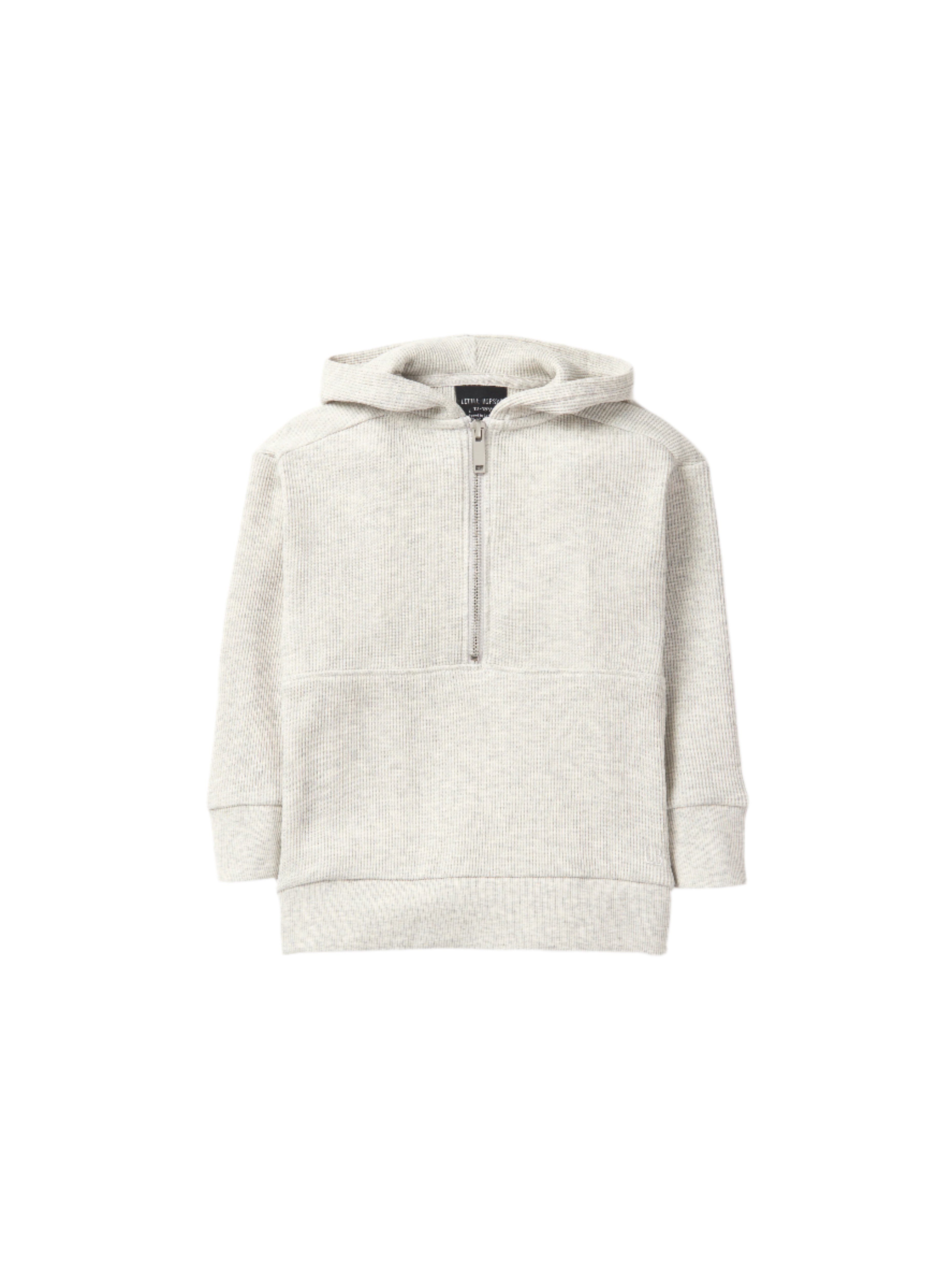 Waffle Hoodie - Light Heather Grey