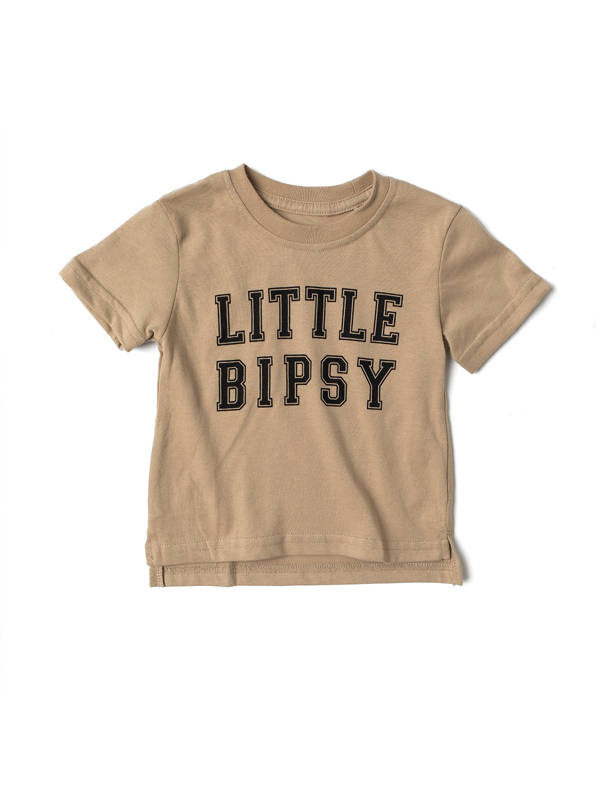 Kids Collegiate Tee Tan Little Bipsy