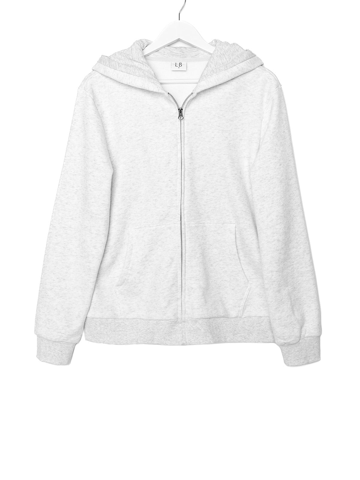 Adult Classic Grey Zip Hoodie - Little Bipsy