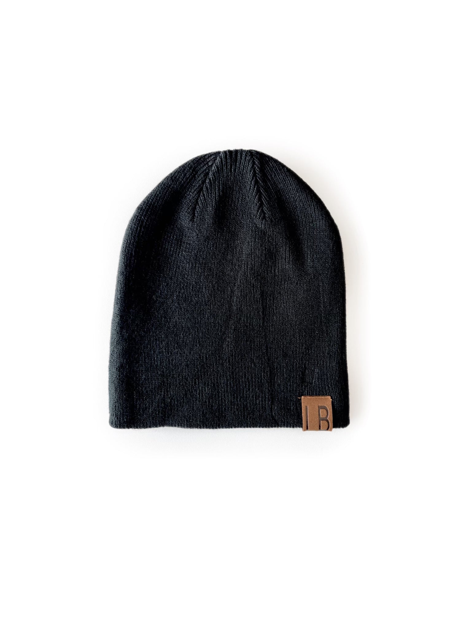 Kids Knit Black Beanie - Little Bipsy