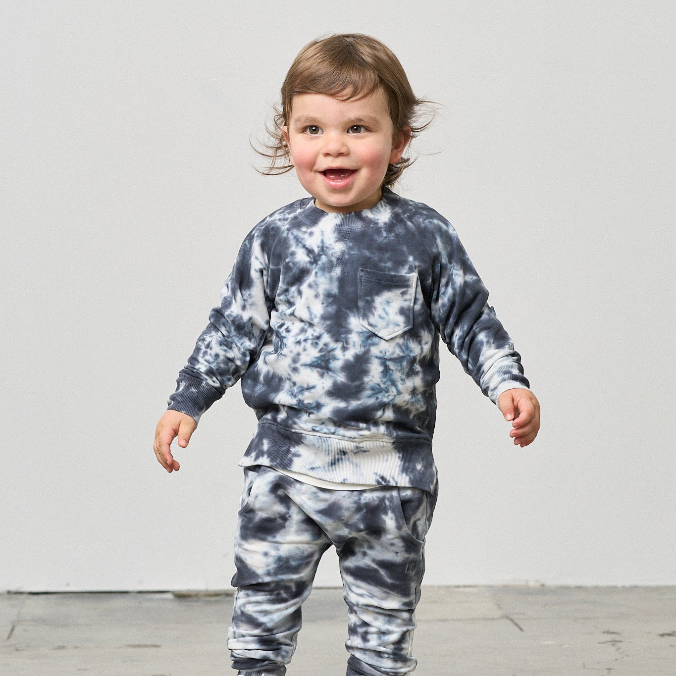 Marble Pullover - Blue