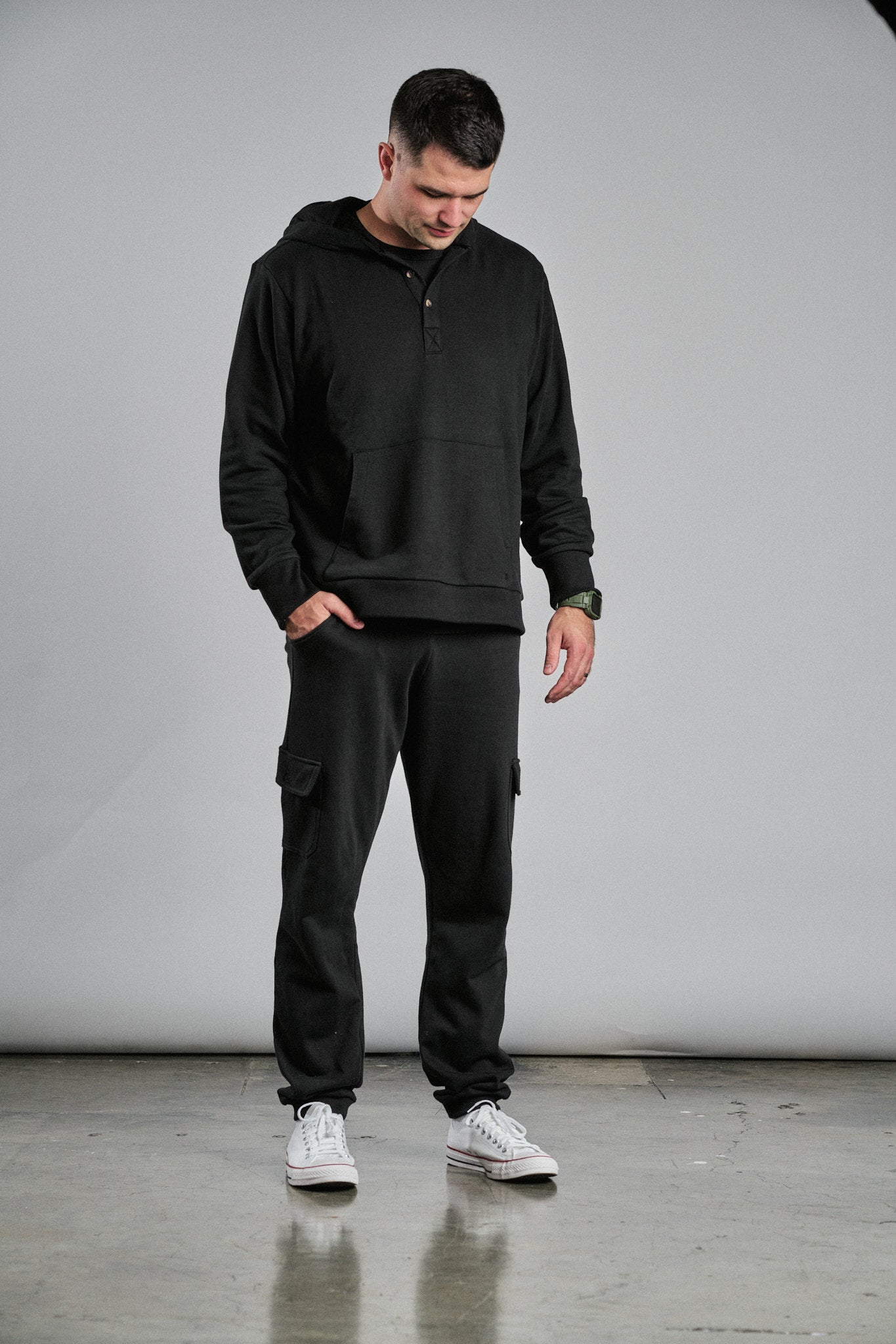 Adult Cargo Jogger - Black