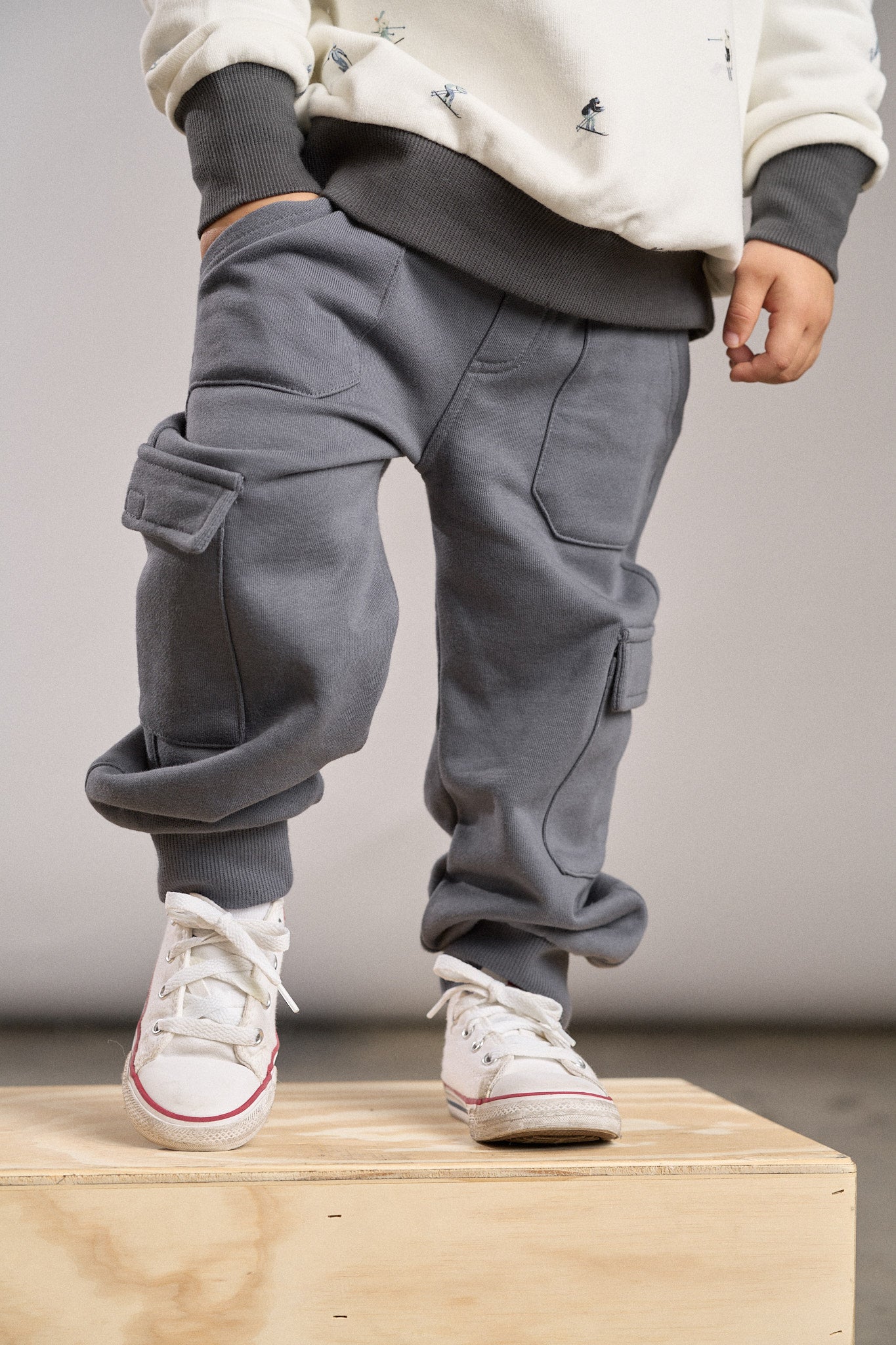 Stitch Pocket Cargo Jogger - Smoke