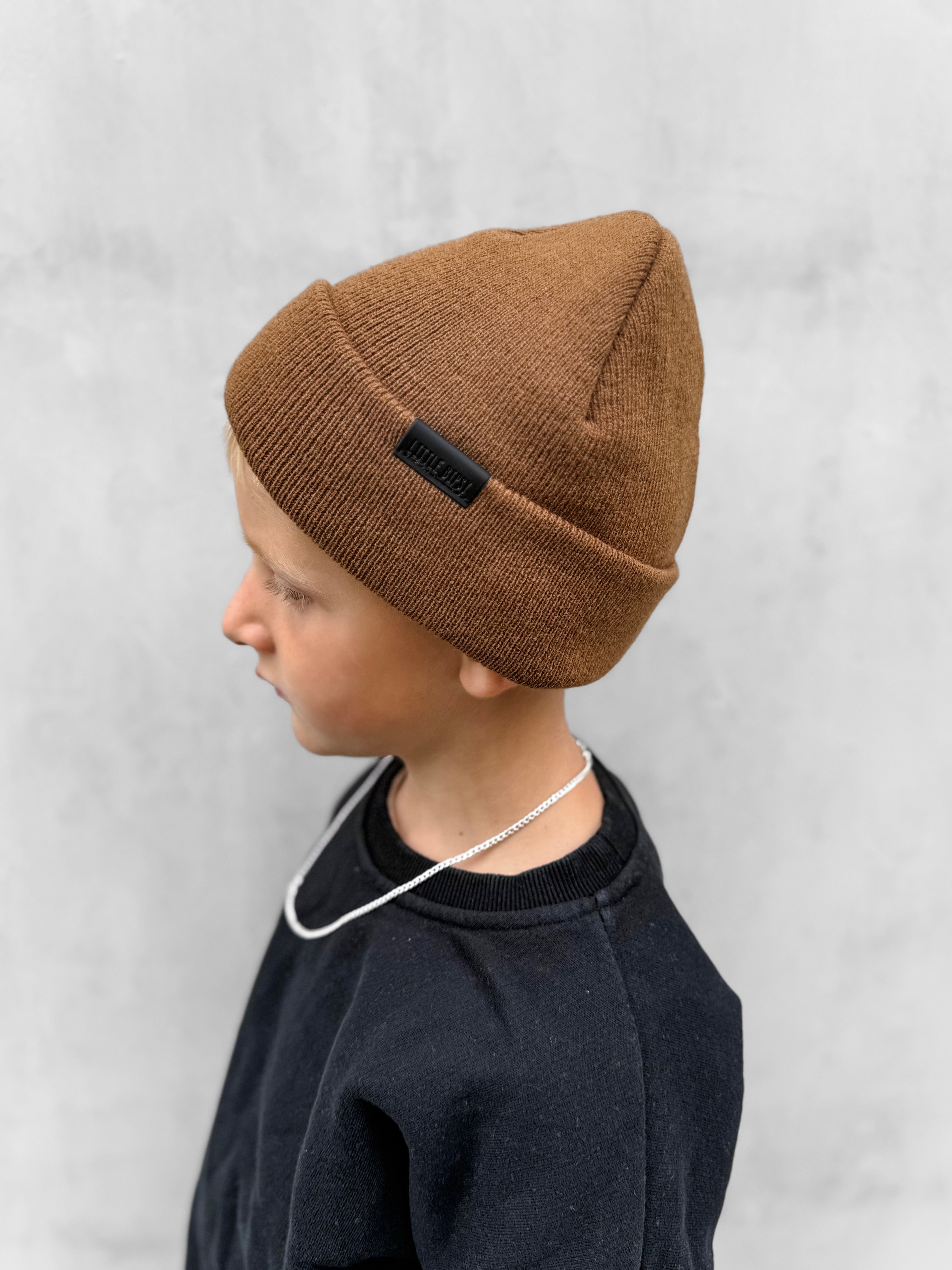 Knit Beanie - Chestnut