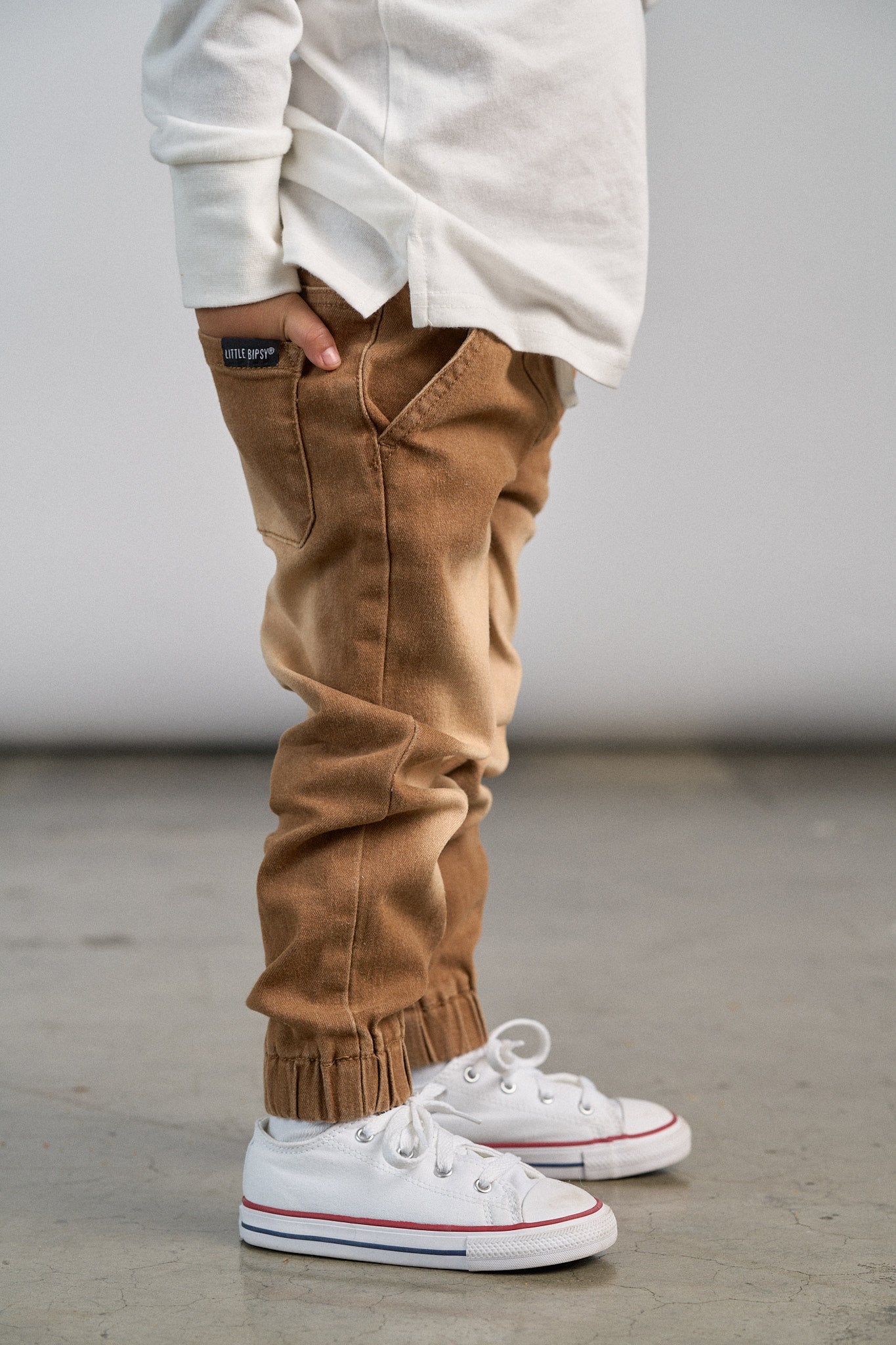 Imperfect Denim Jogger - Camel