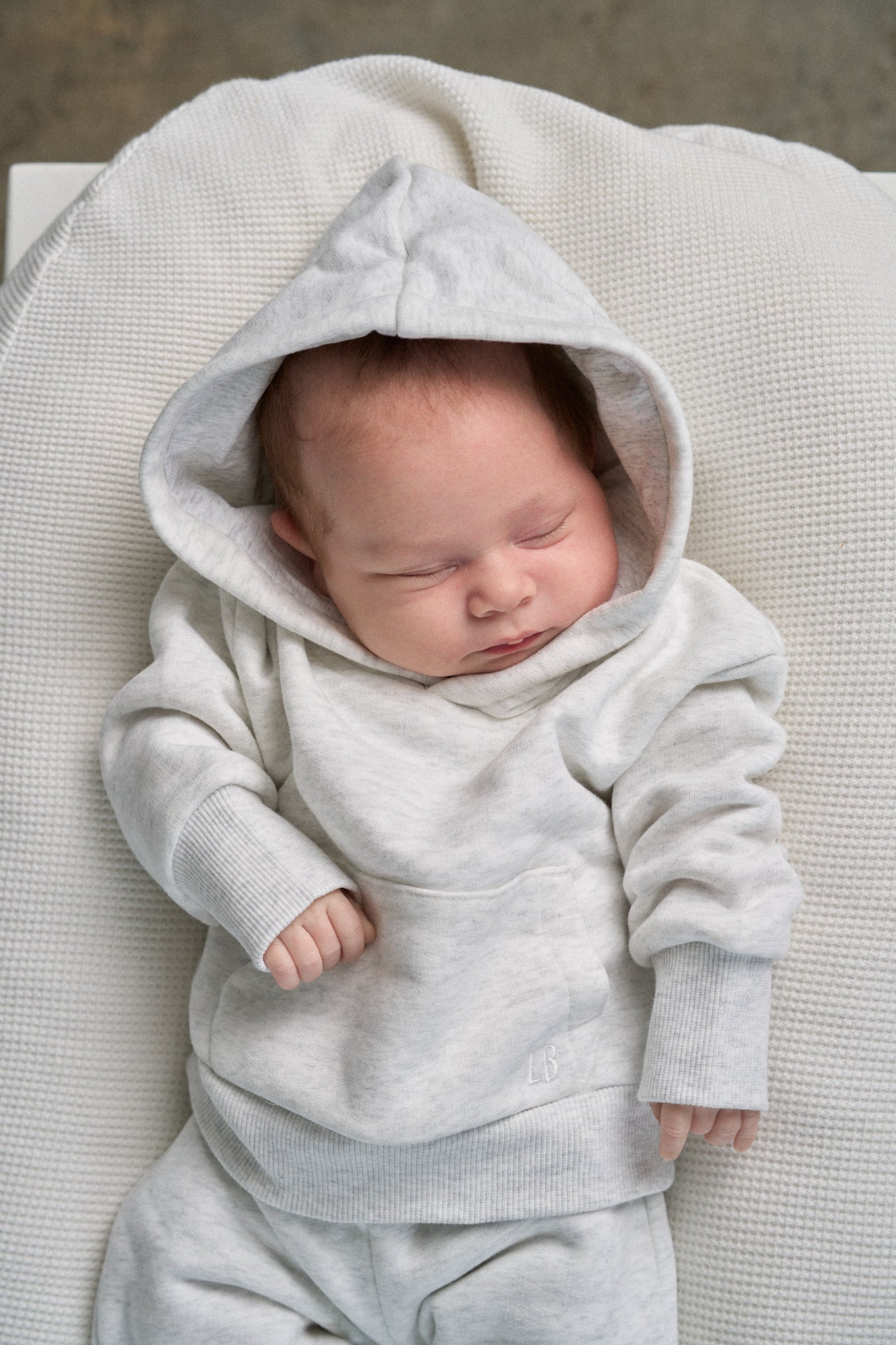 Baby Elevated Hoodie - Light Heather Grey