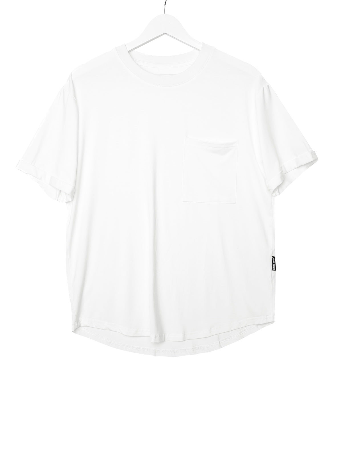 Adult Bamboo Pocket Tee - Off White