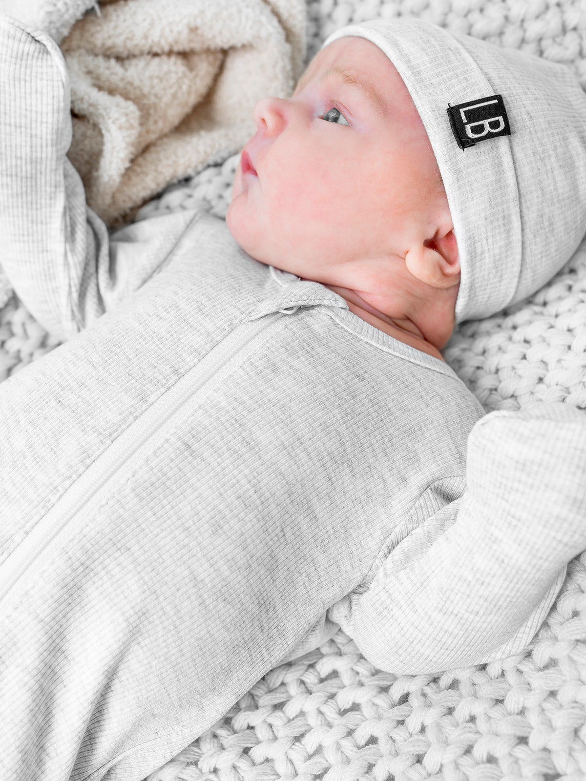 Ribbed Beanie - Grey