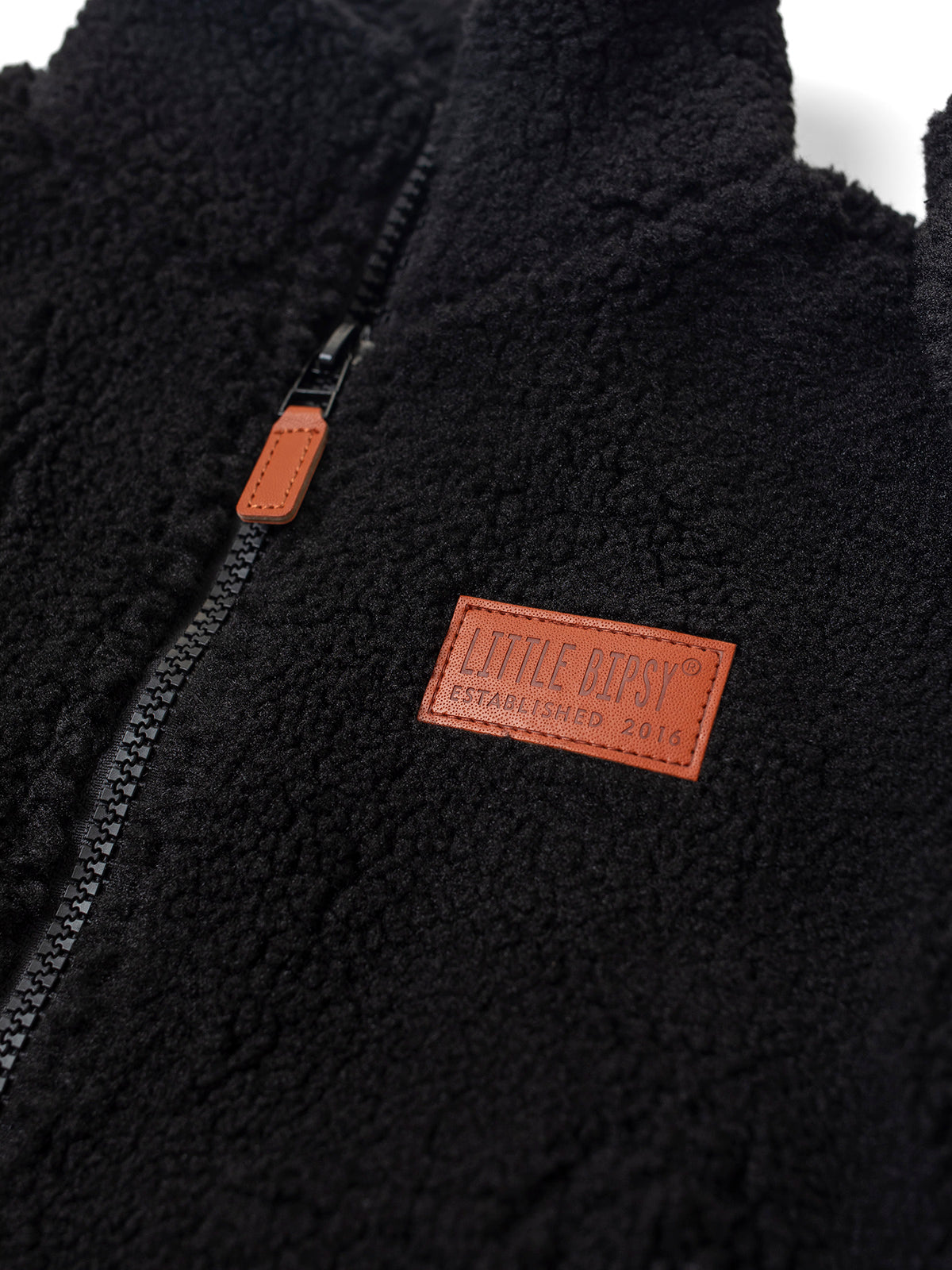 Sherpa Jacket - Black – Little Bipsy Collection