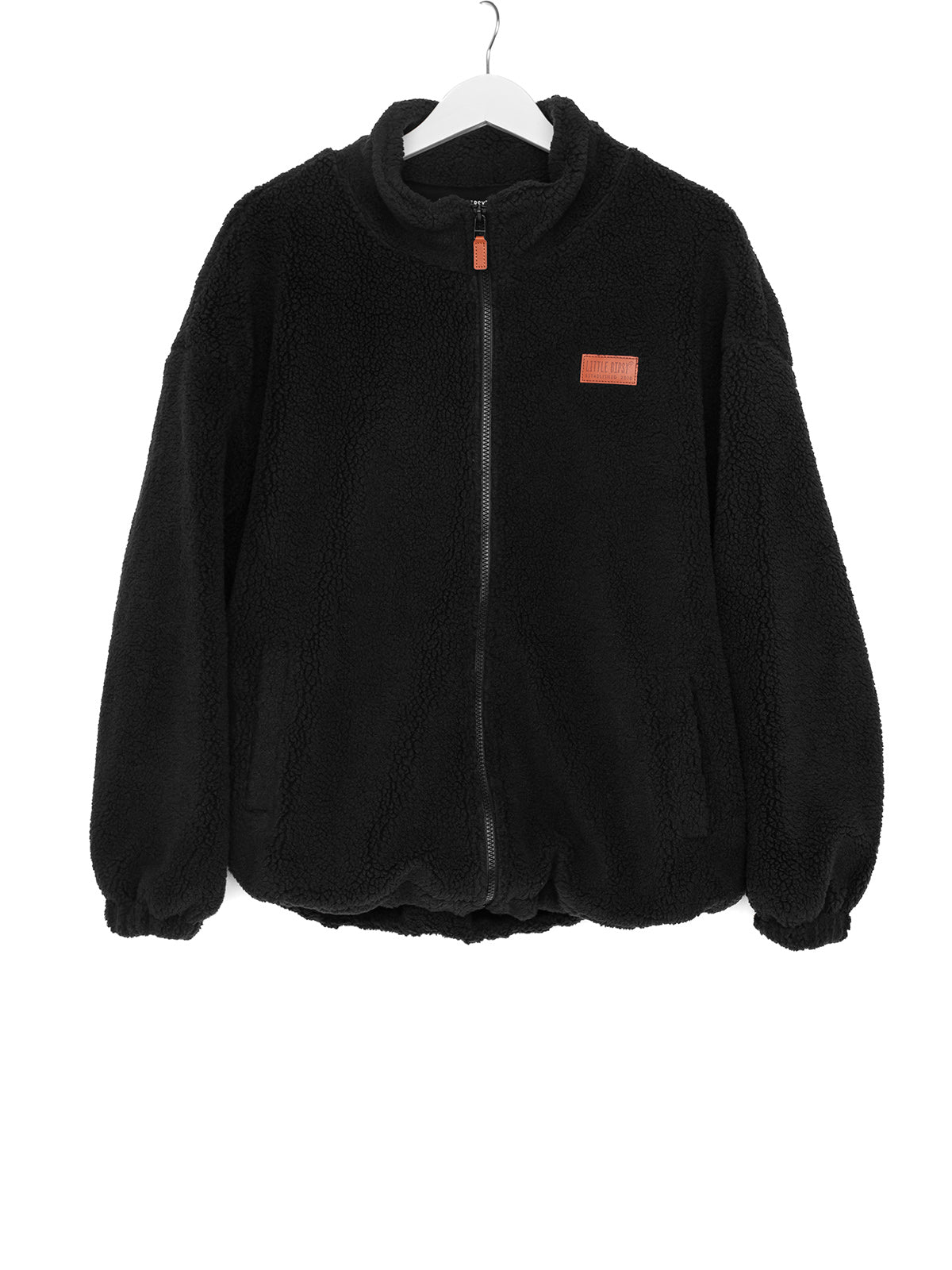 Adult Sherpa Jacket - Black – Little Bipsy Collection