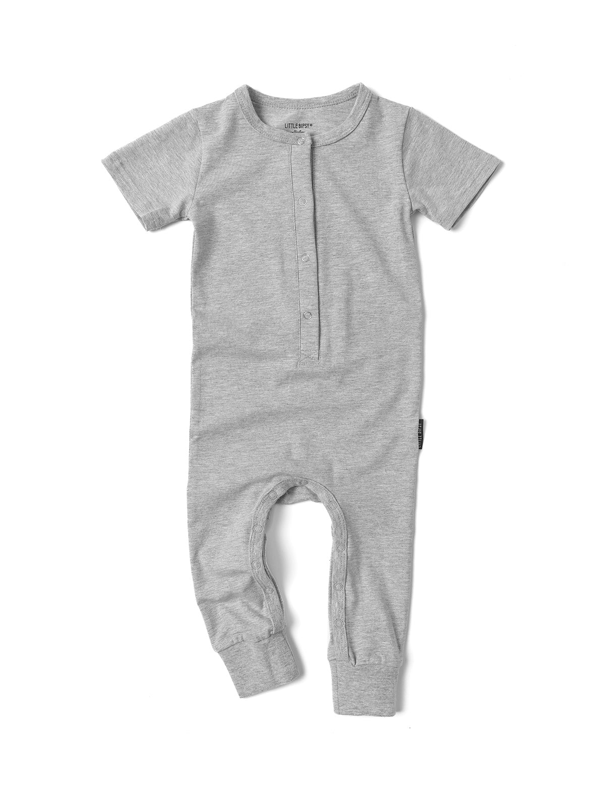 Classic Snap Romper - Grey