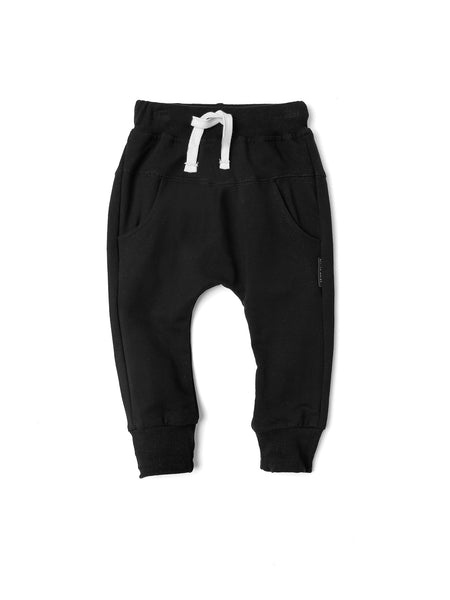 Kids Jogger Pants Black Little Bipsy