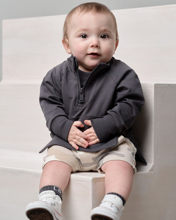 Quarter Zip Pullover - Iron