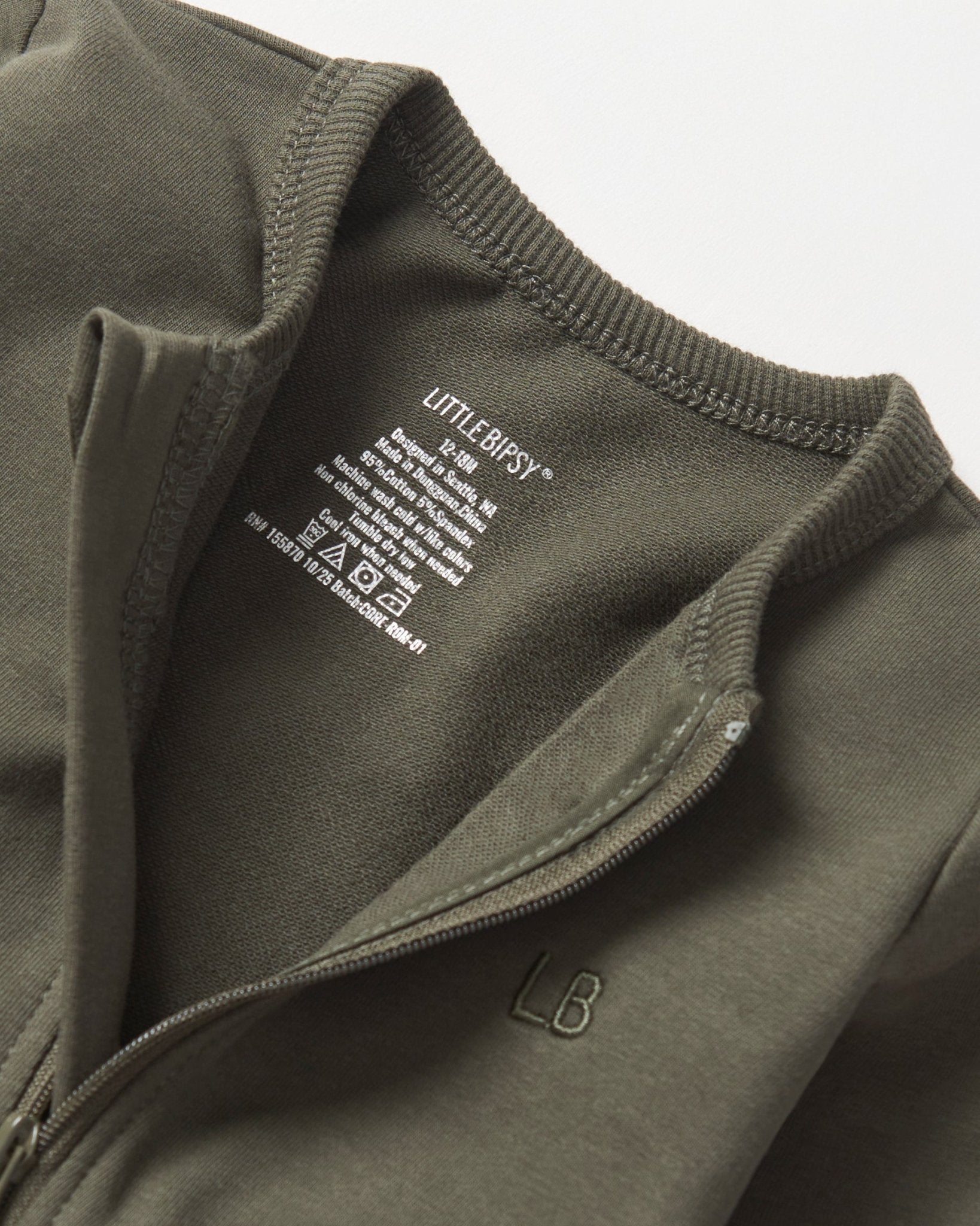 2 - Way Zip Romper - Hunter - Little Bipsy