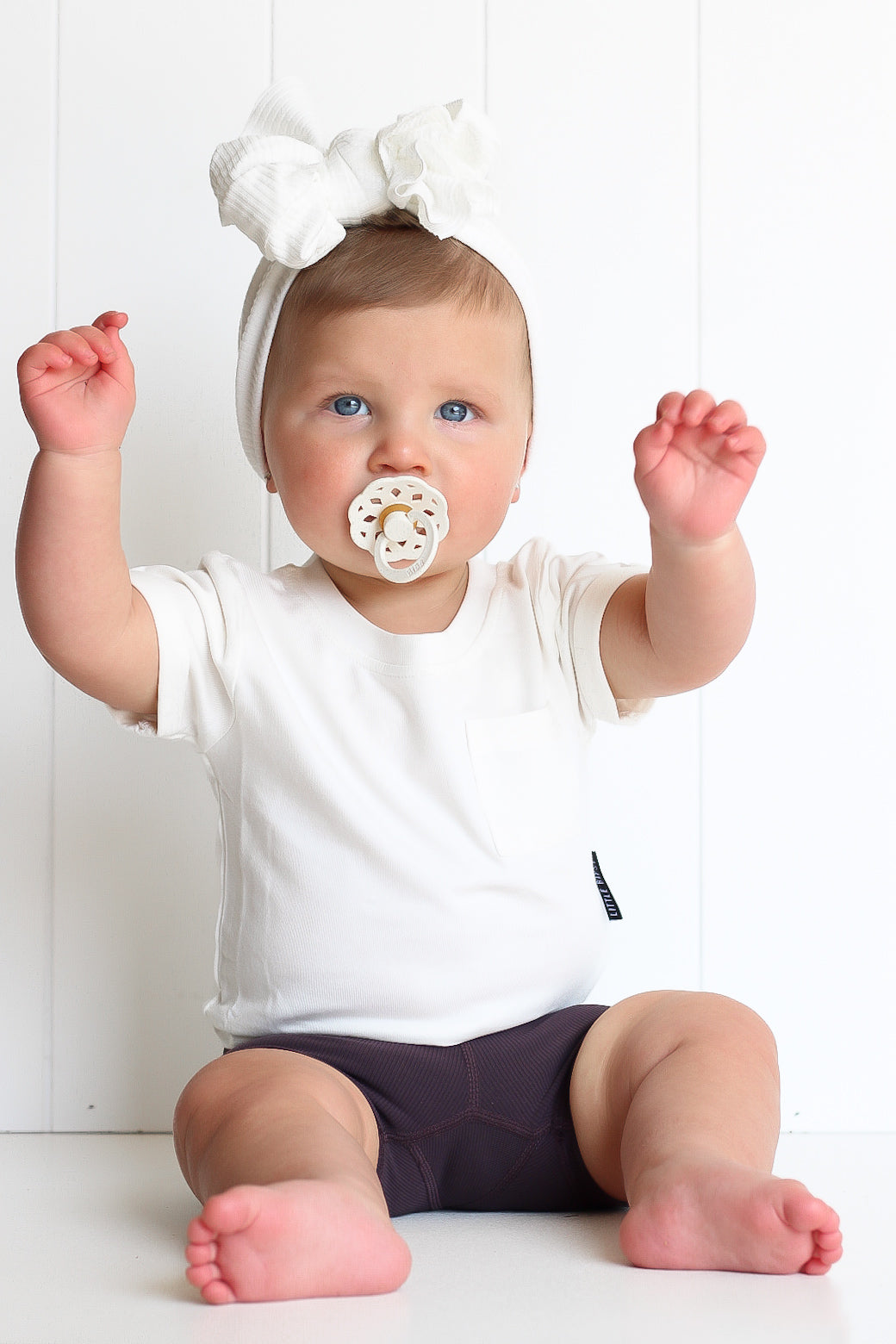 Baby Bamboo Pocket Tee - Off White