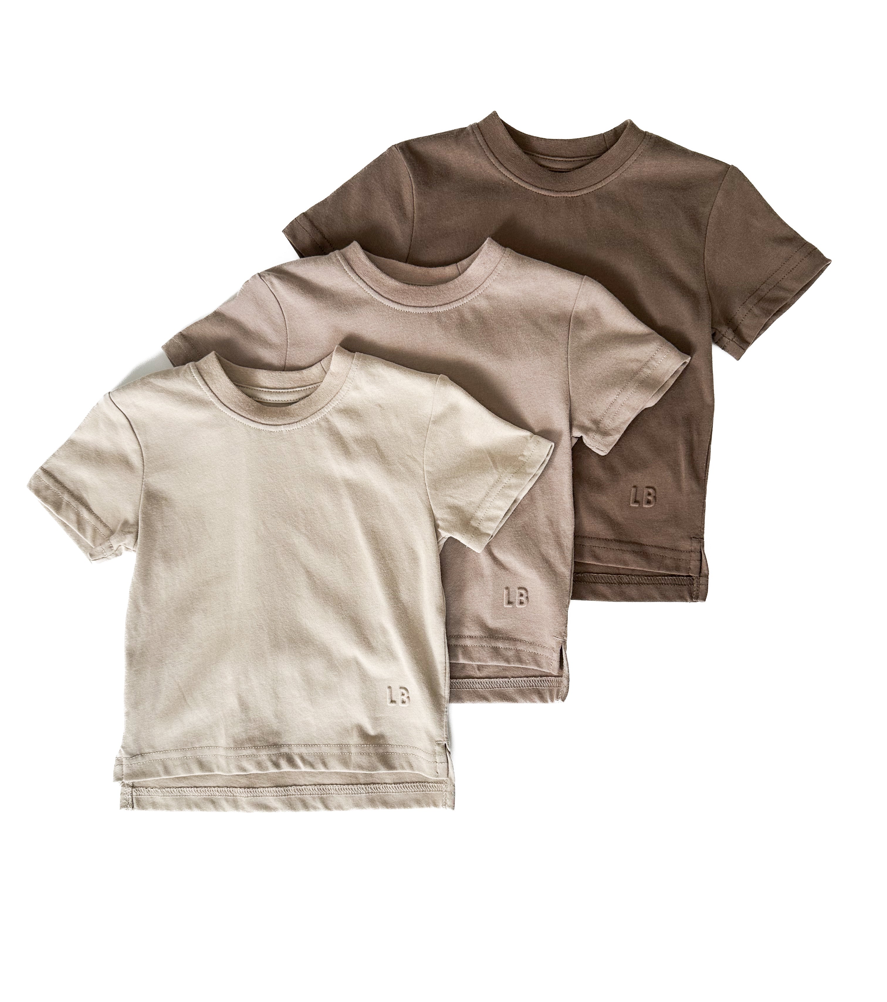 Elevated Tee 3-Pack - Brown