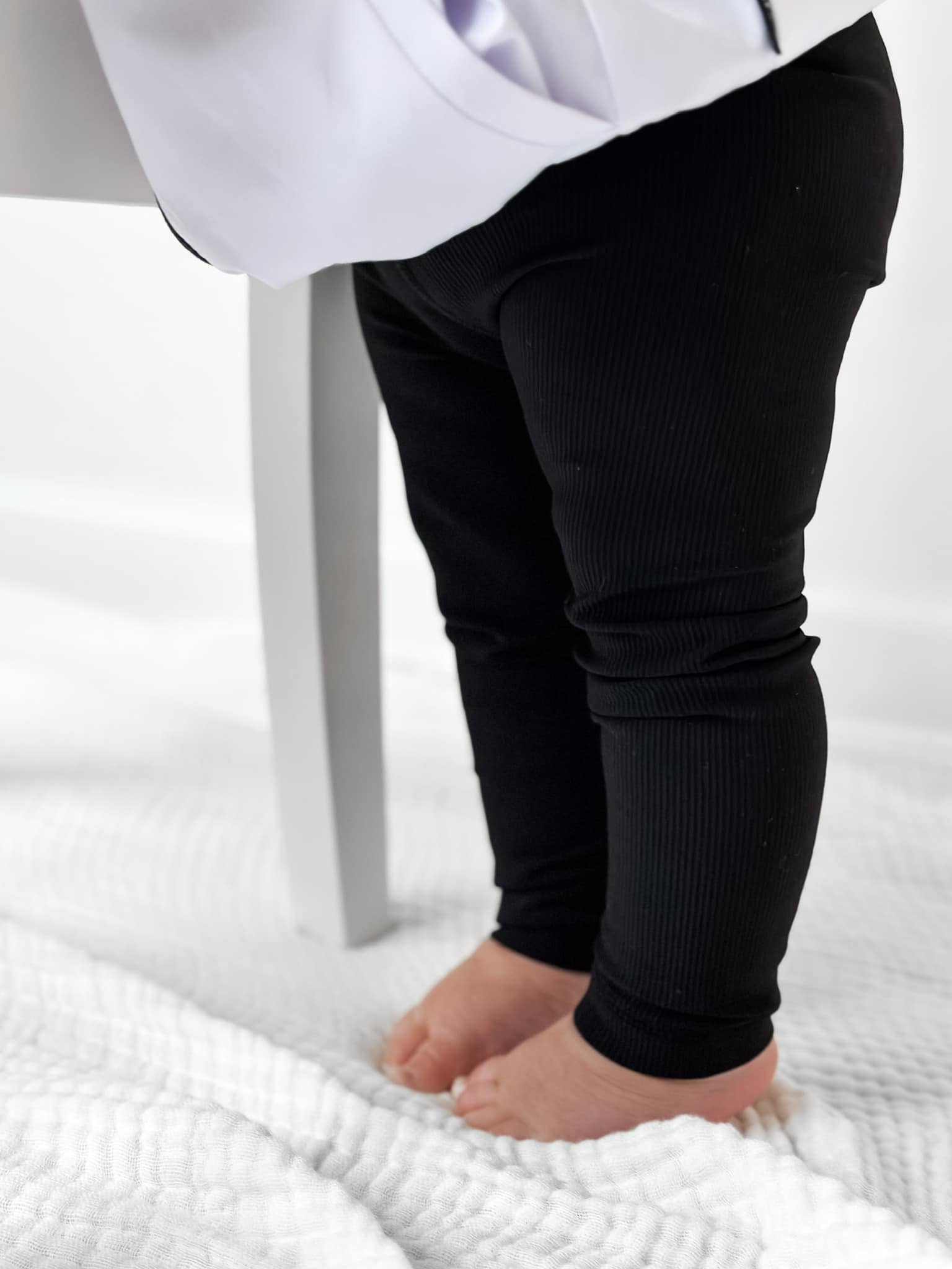 Athletic Ribbed Legging - Black - Little Bipsy Collection