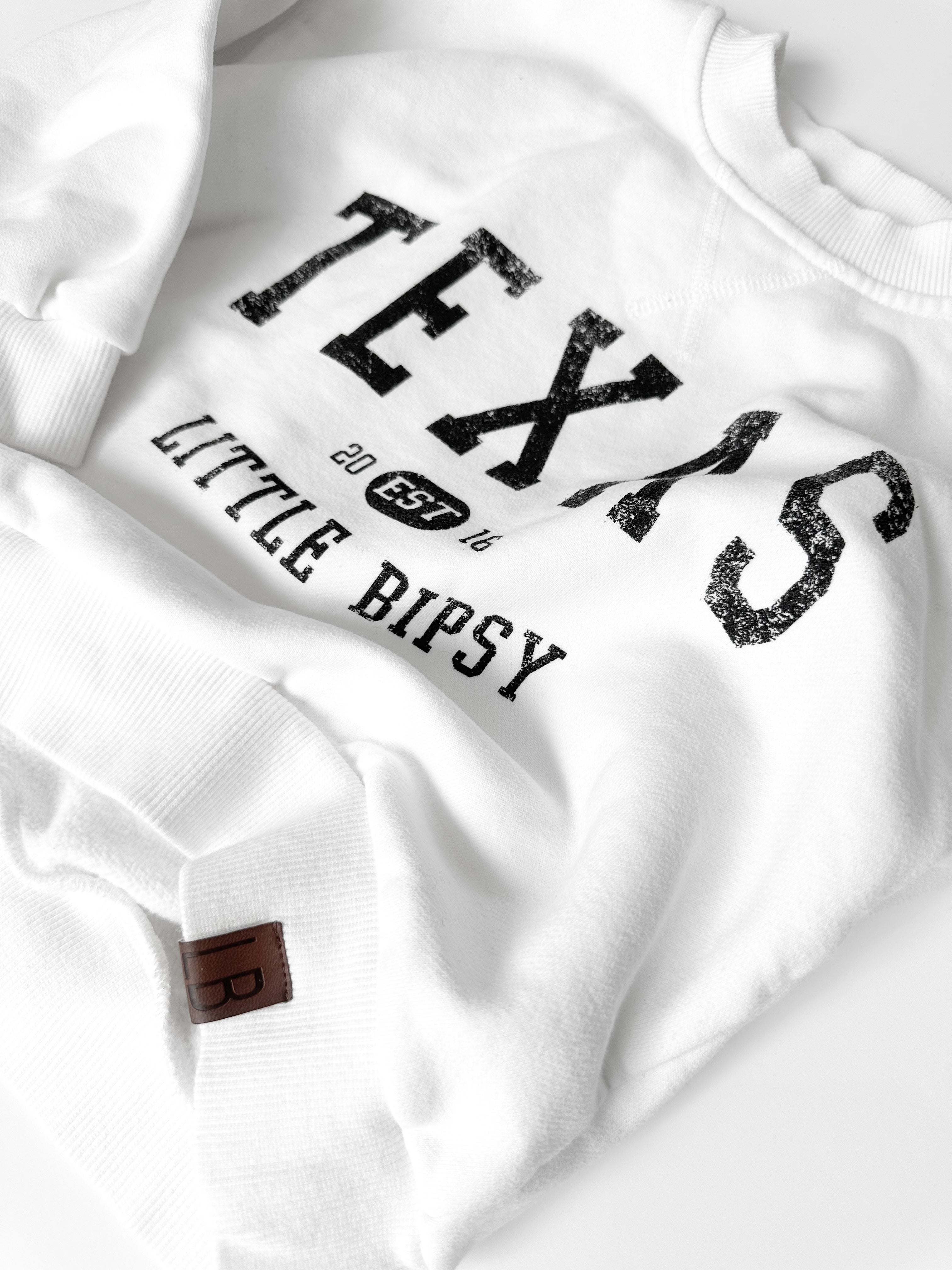 Adult TEXAS Crewneck - Lily White