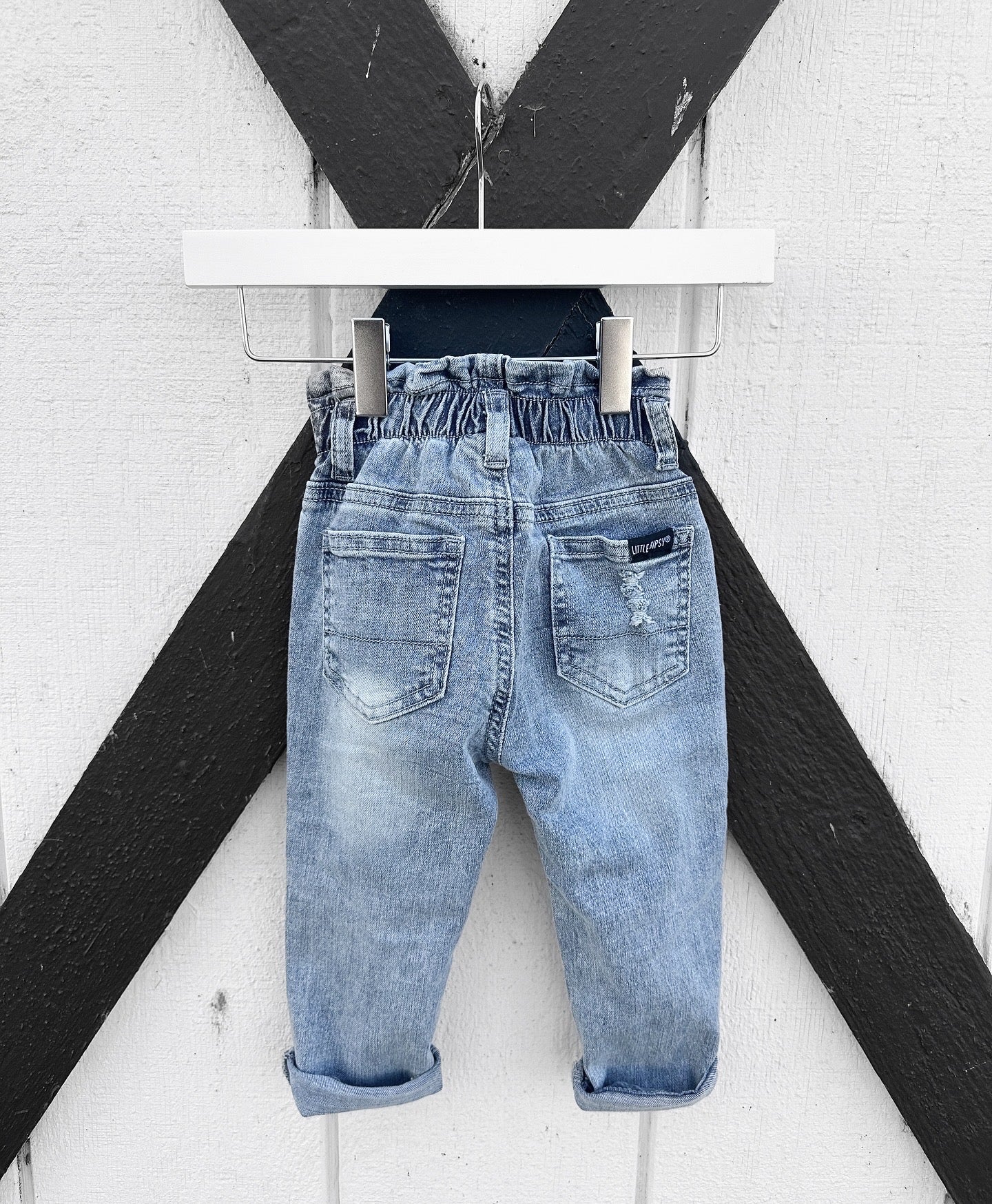 Paperbag Waist Denim - Light Wash