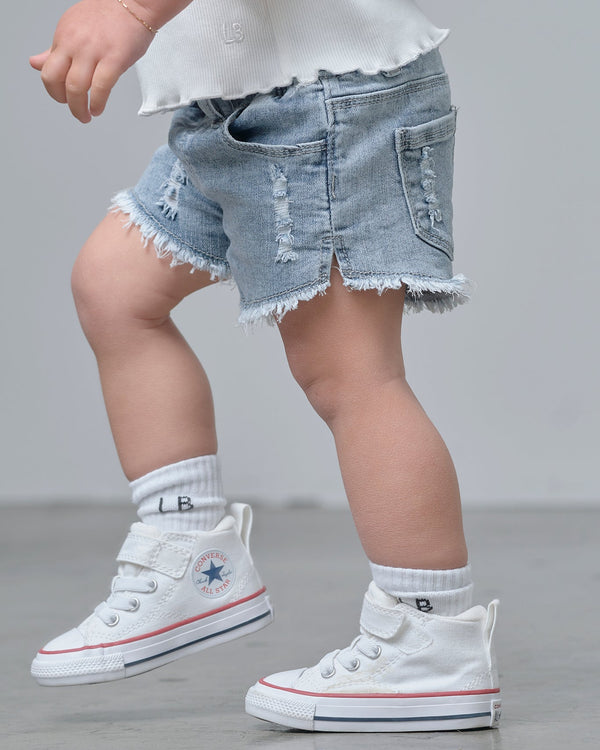 Denim Shorties - Light Wash