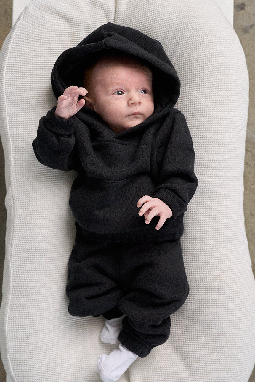 Baby Elevated Hoodie - Black