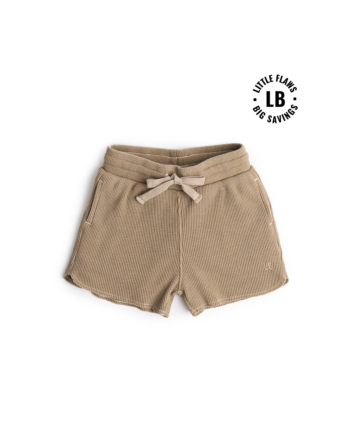 Acid Wash Waffle Short - Mushroom
