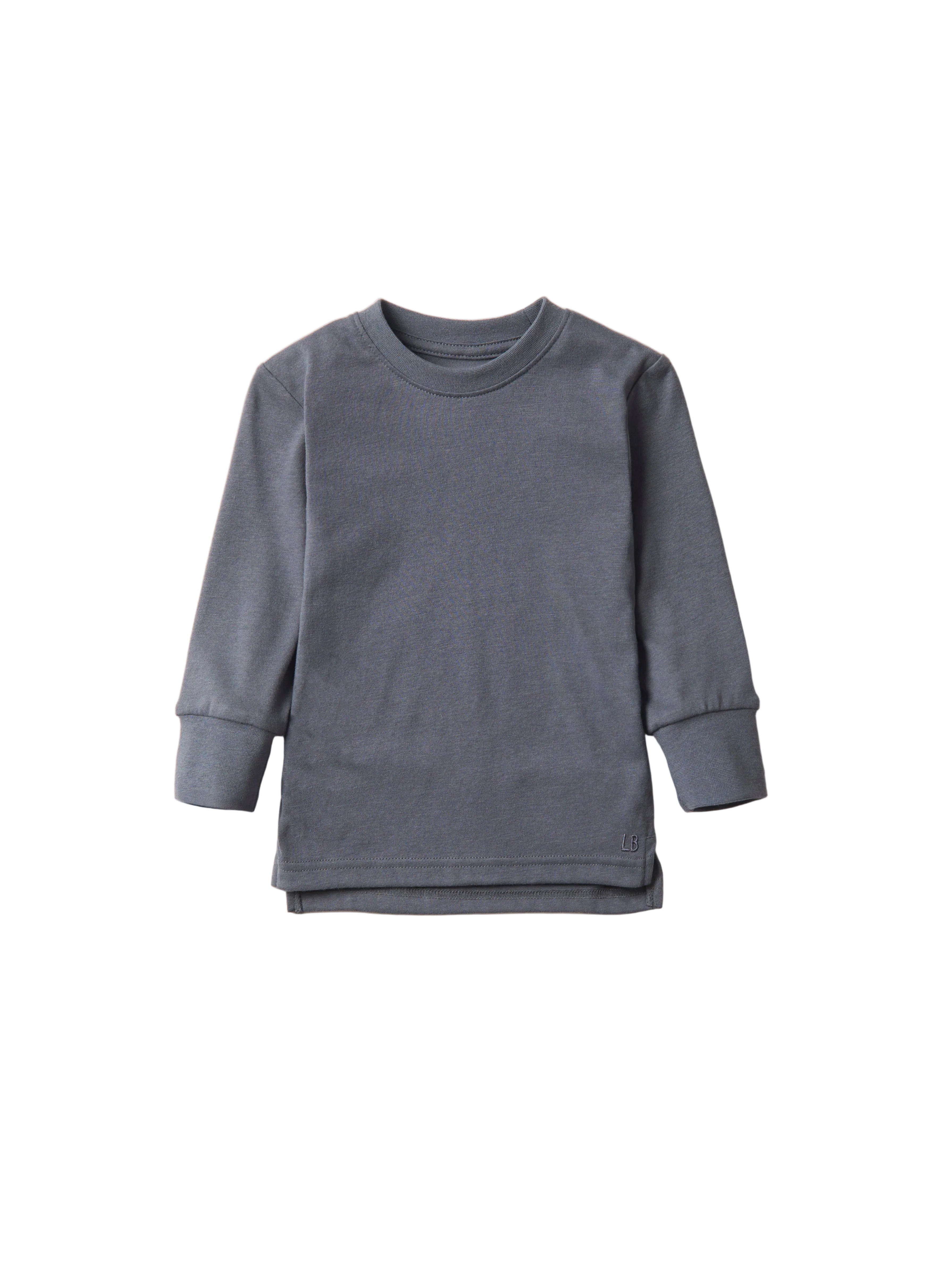 Long Sleeve Elevated Tee - Smoke