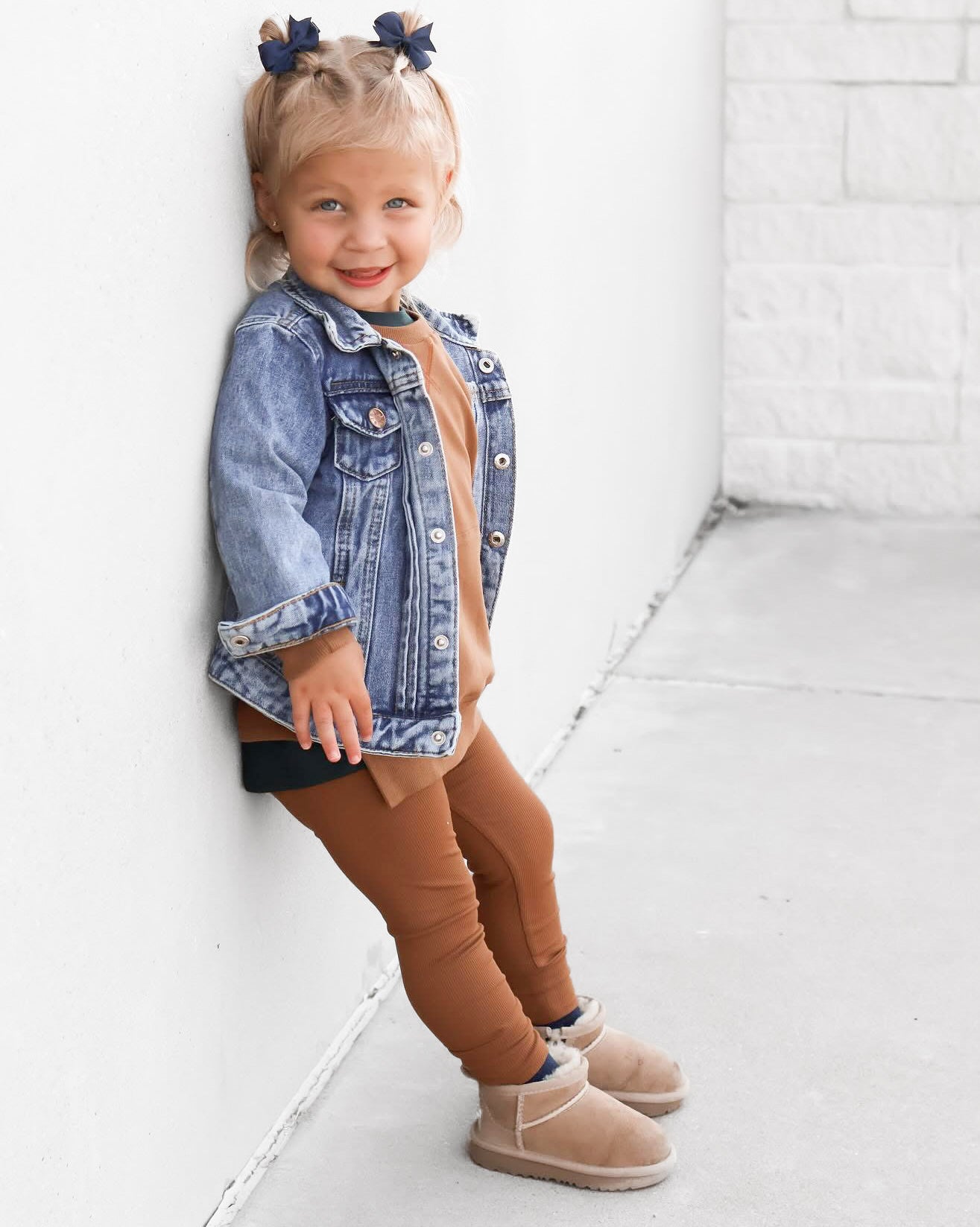 Ribbed Legging - Chestnut