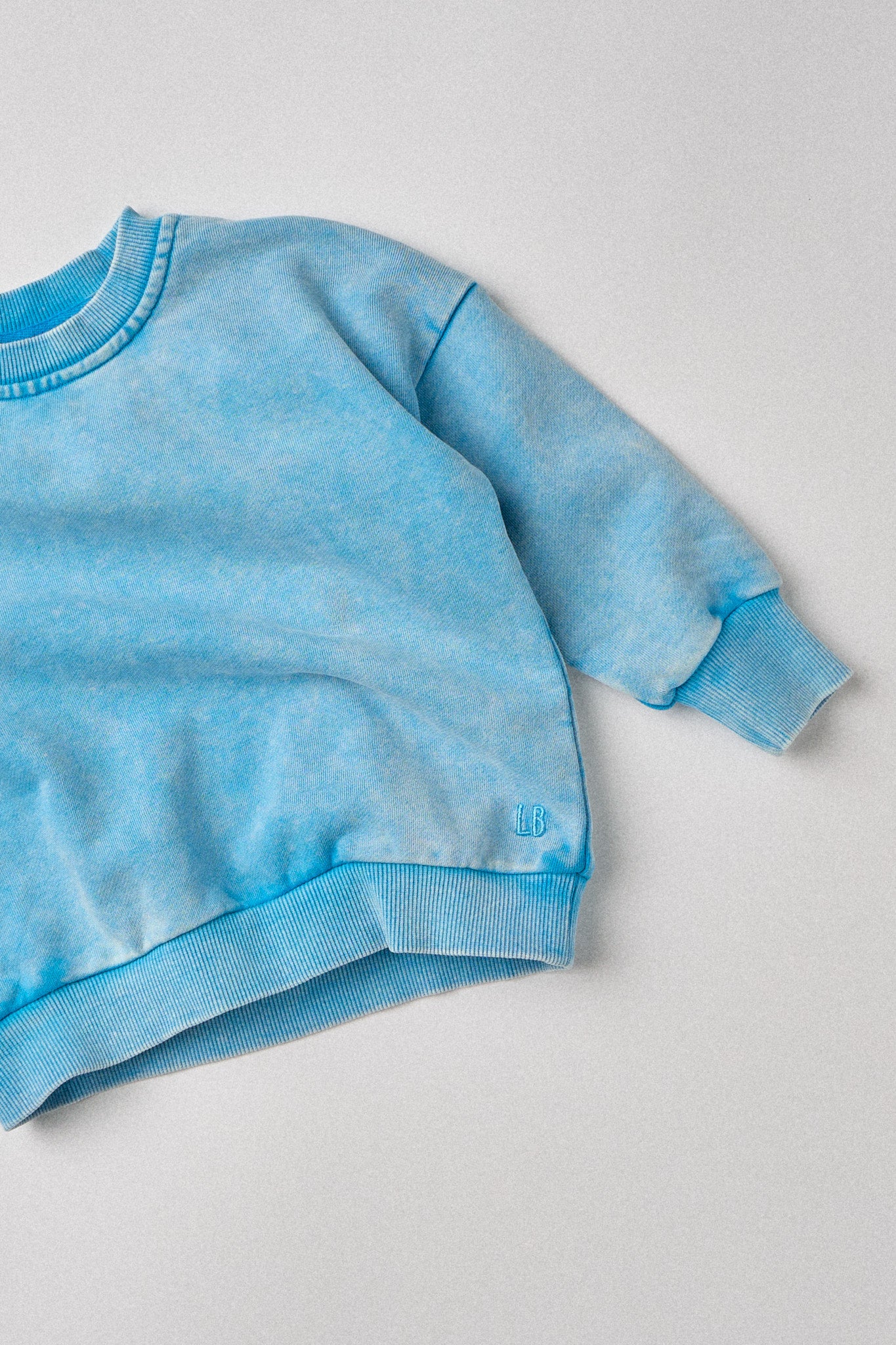 Washed Crewneck - Electric Blue