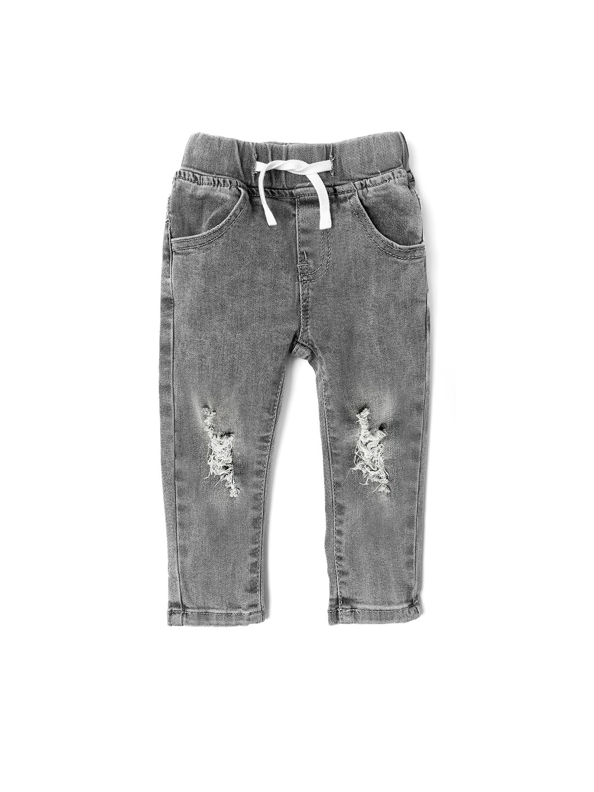 Distressed Denim - Grey Wash