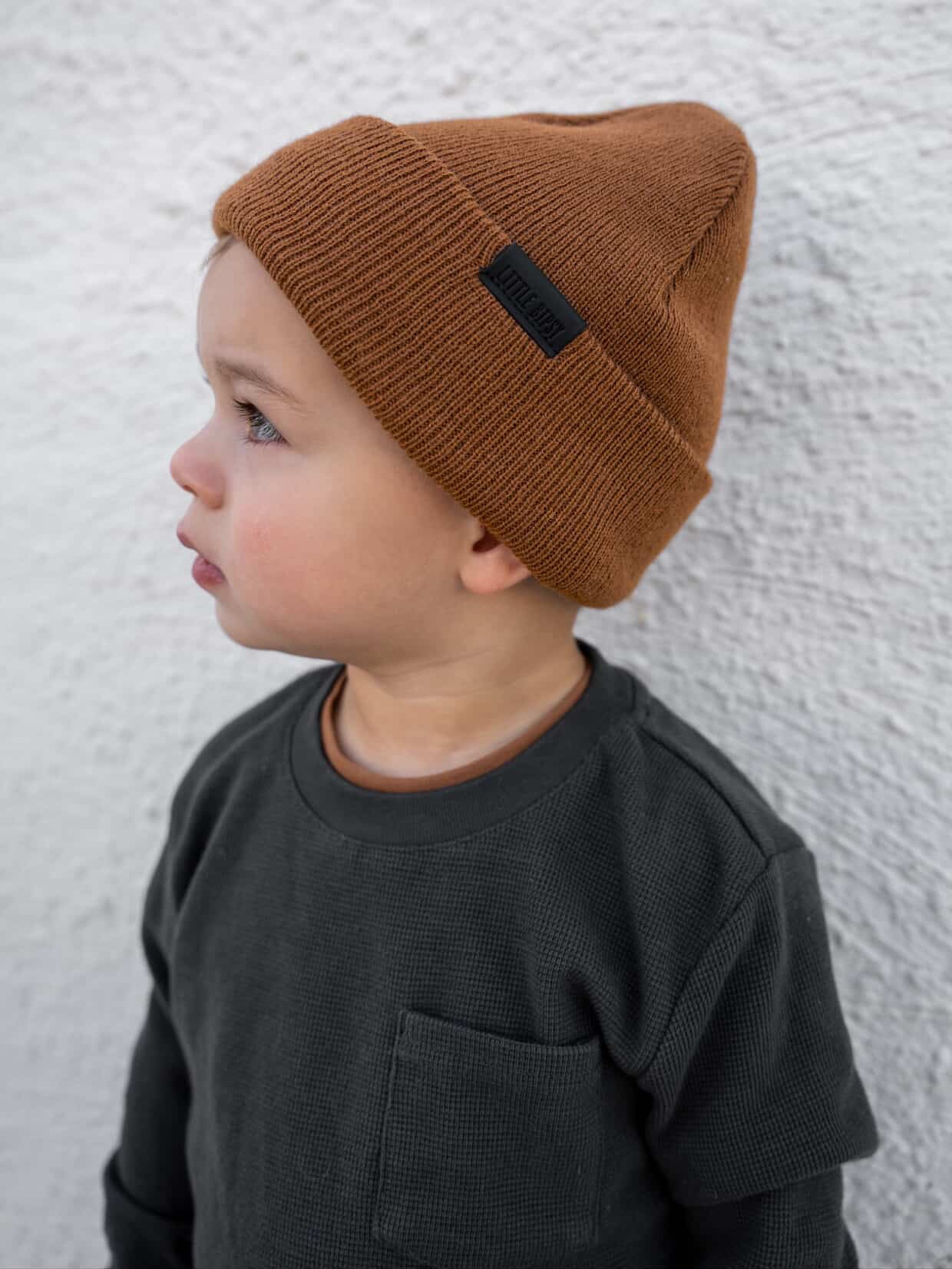 Knit Beanie - Chestnut