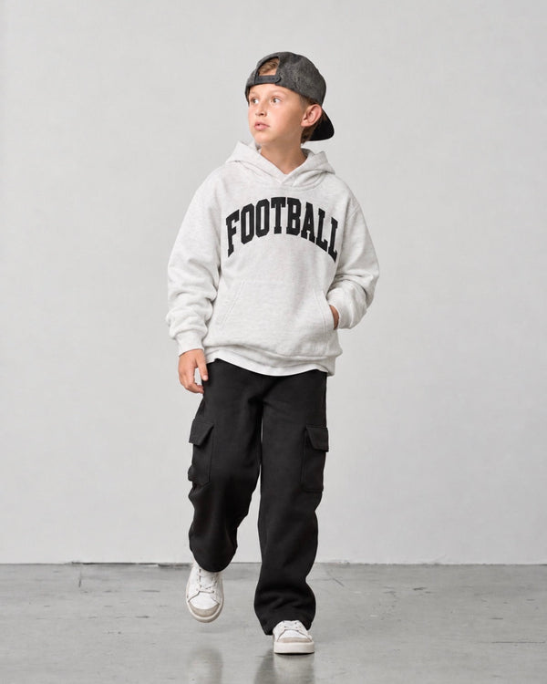 Grey Elevated Hoodie - Football
