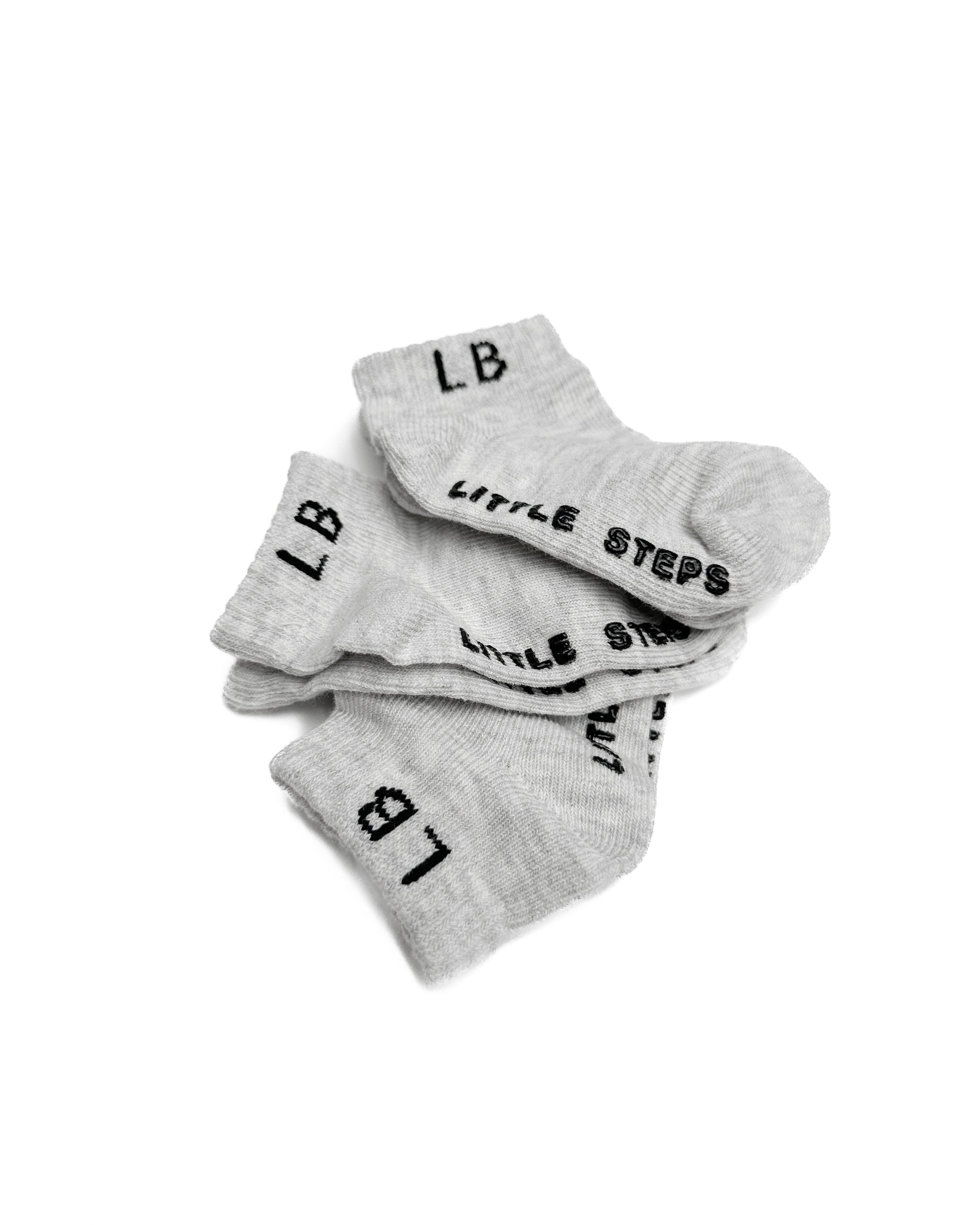 Ankle Sock 3-Pack - Light Heather Grey