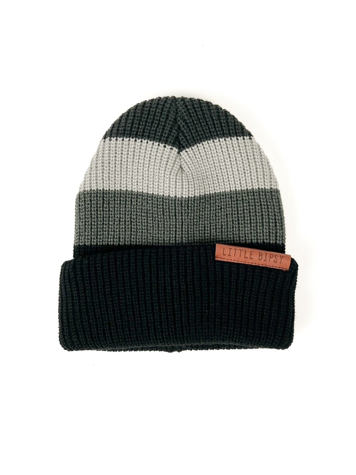 Chunky Knit Beanie - Block Stripe