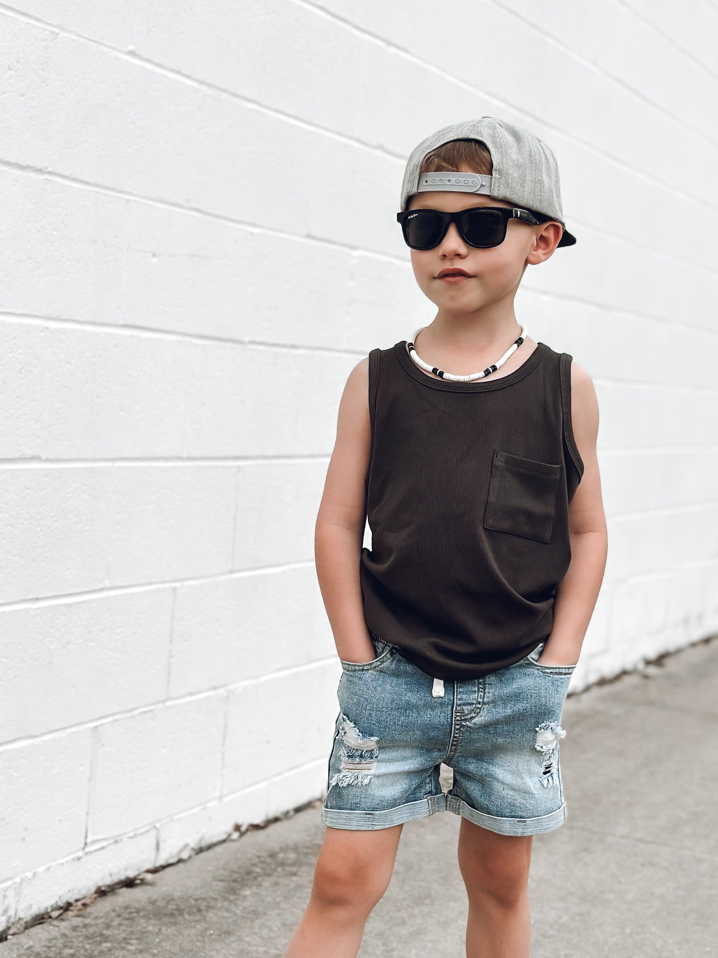 Kids Distressed Denim Shorts Little Bipsy