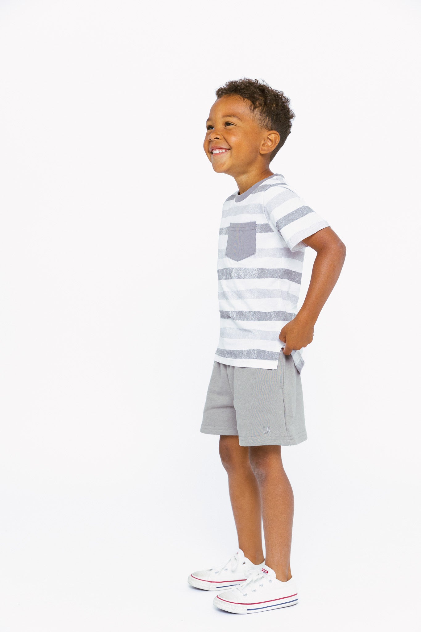 Boy's Sweatshort - Charcoal