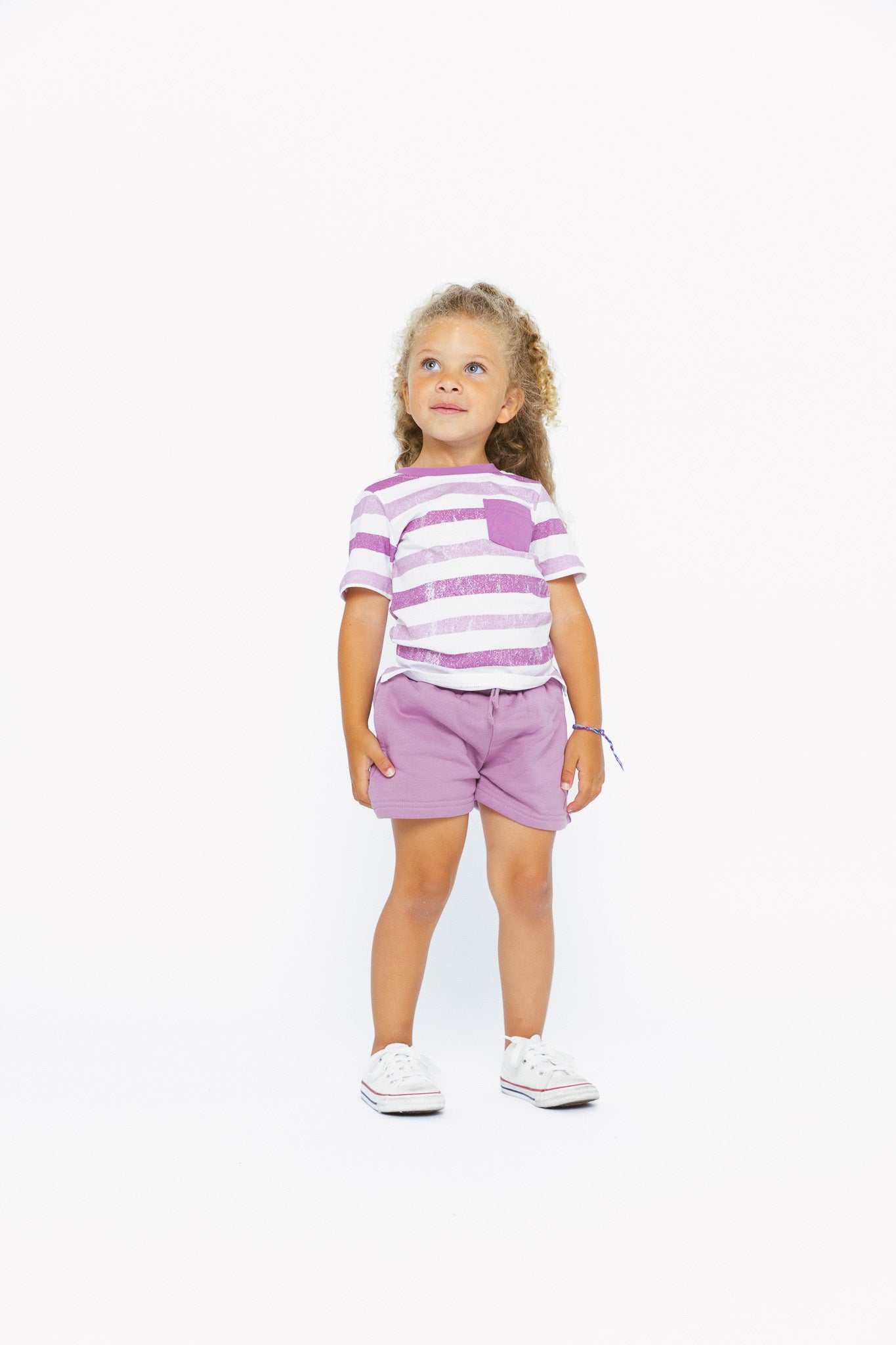 Girl's Sweatshort - Dusty Plum