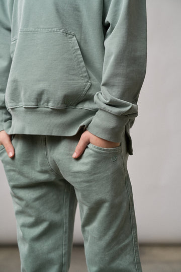 Quarter Zip Pullover - Basil Wash