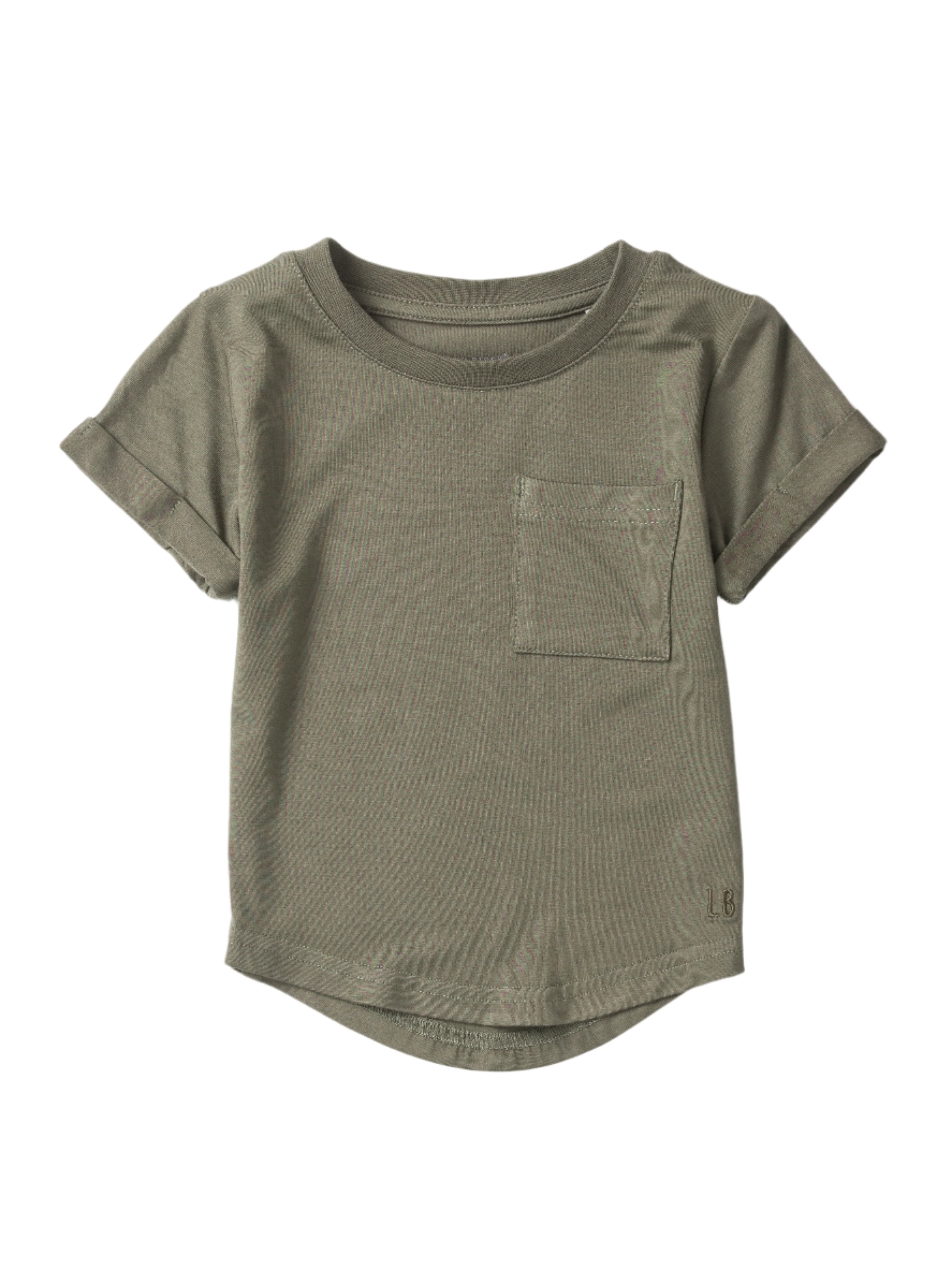 Bamboo Pocket Tee - Army Green