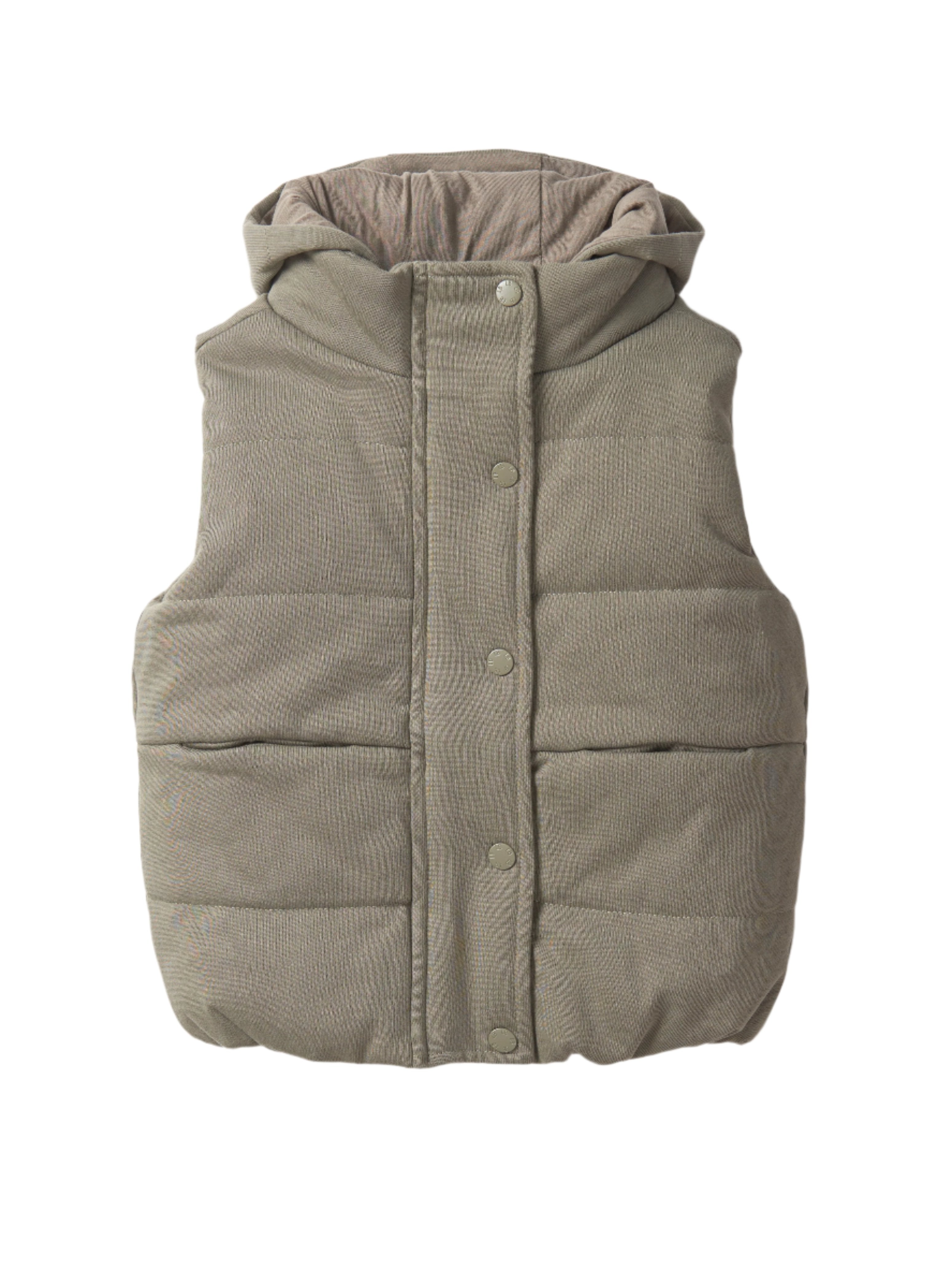 NWT S13/NYC outlets Matte Military Green Annie Down Hooded Puffer Vest