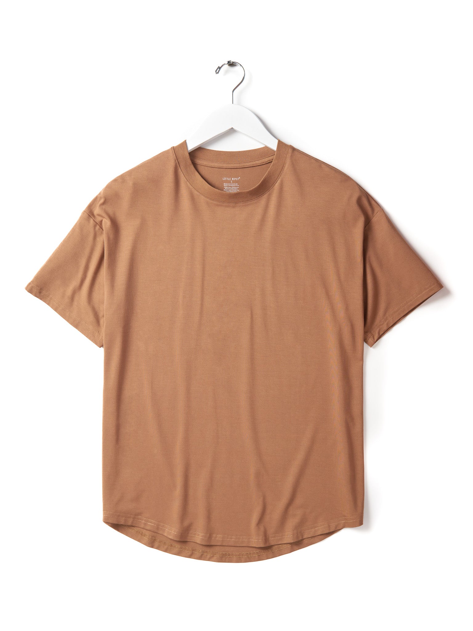 Adult Oversized Bamboo Tee - Caramel