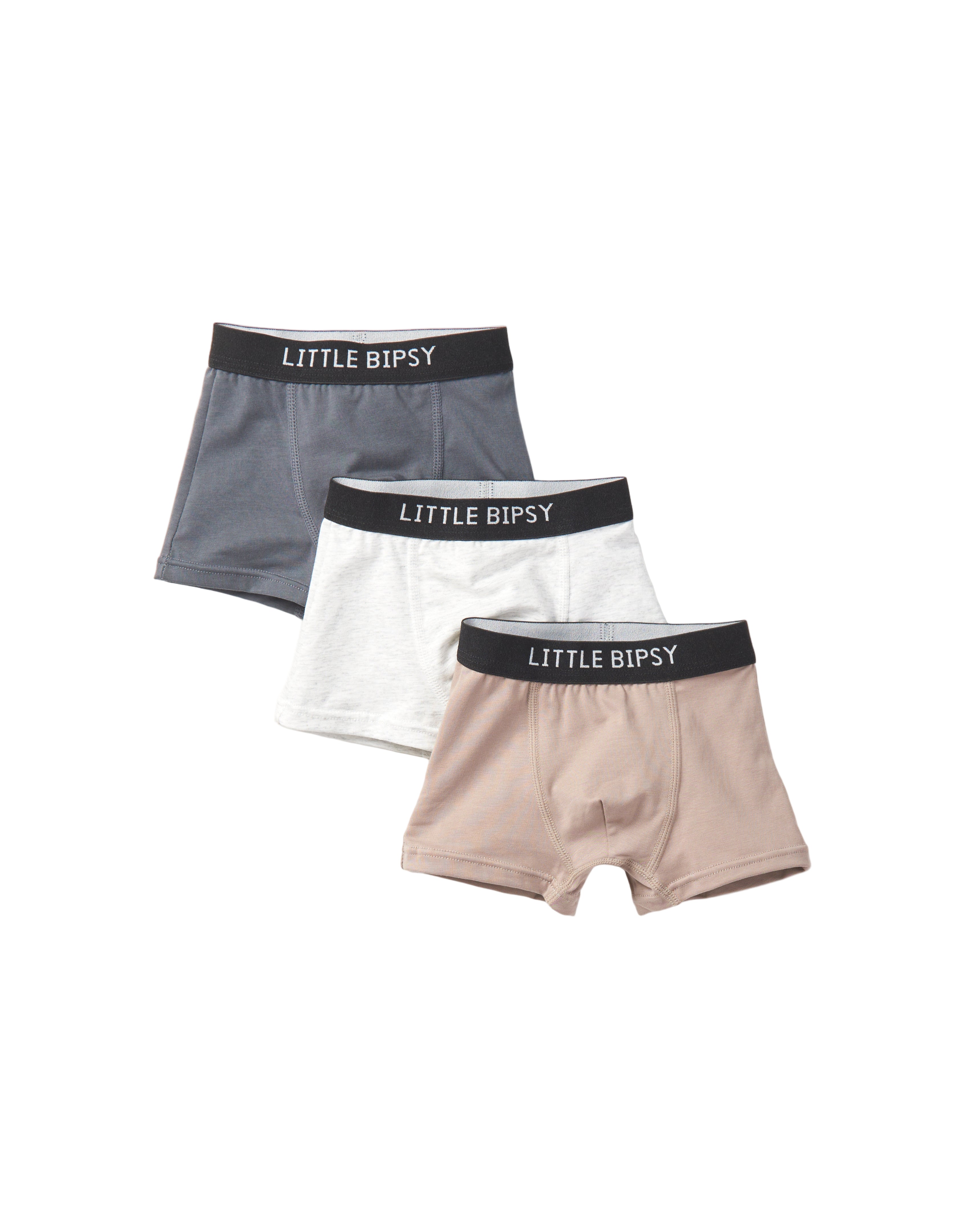 Boxer Brief 3-Pack - Smoke,  Light Heather Grey, Mushroom