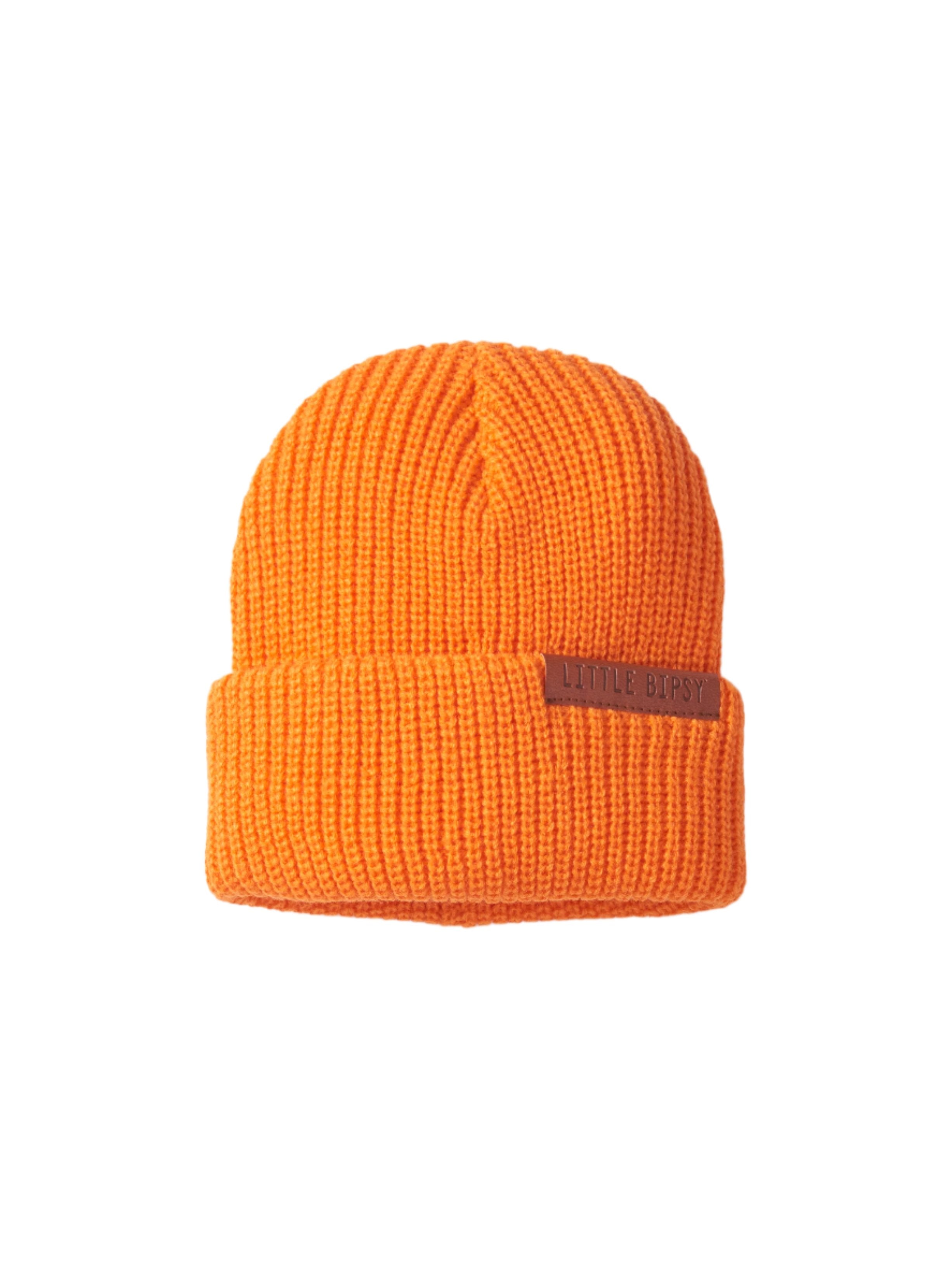 Chunky Knit Beanie - Orange