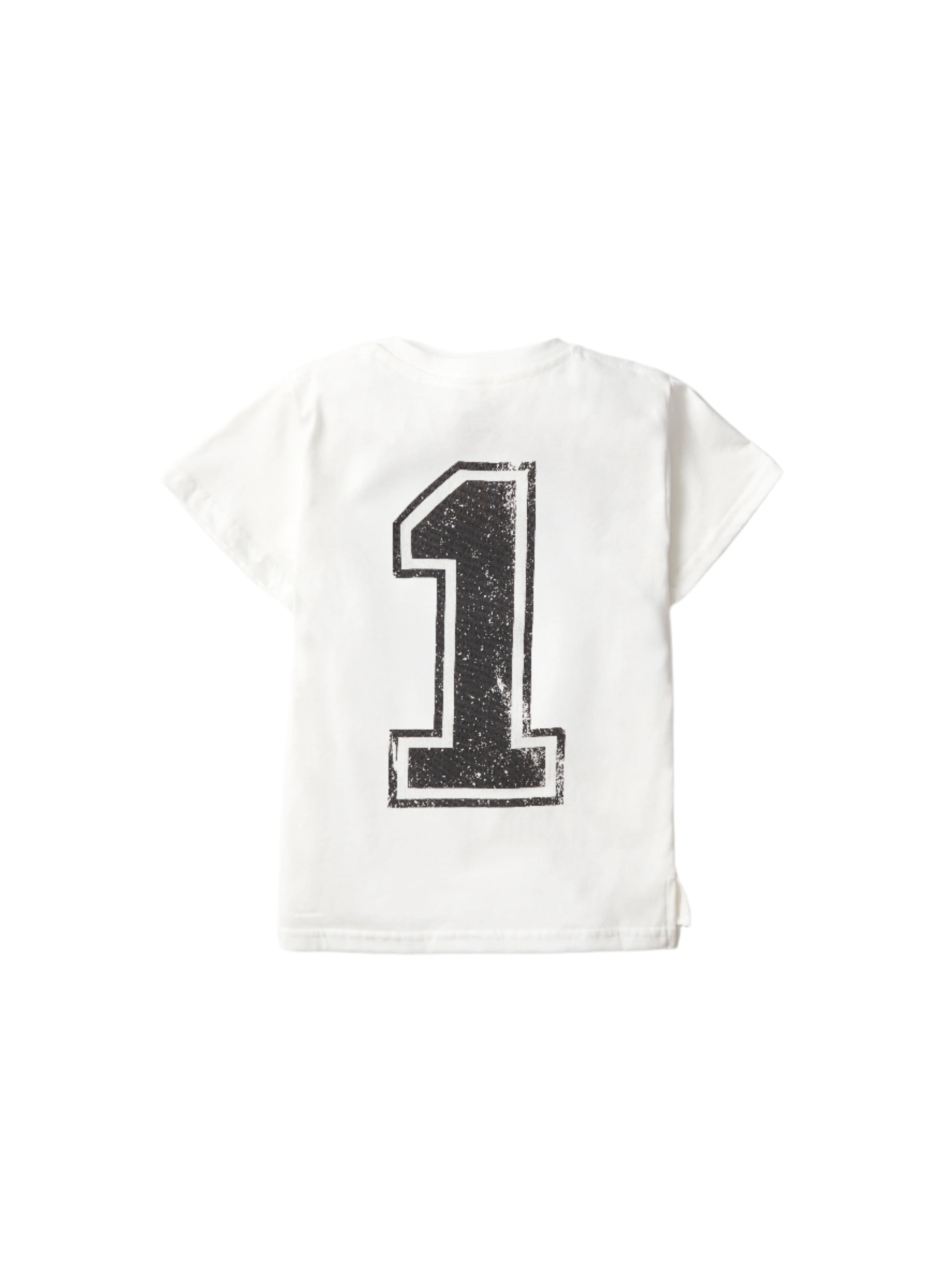 1st B-Day Elevated Tee - White