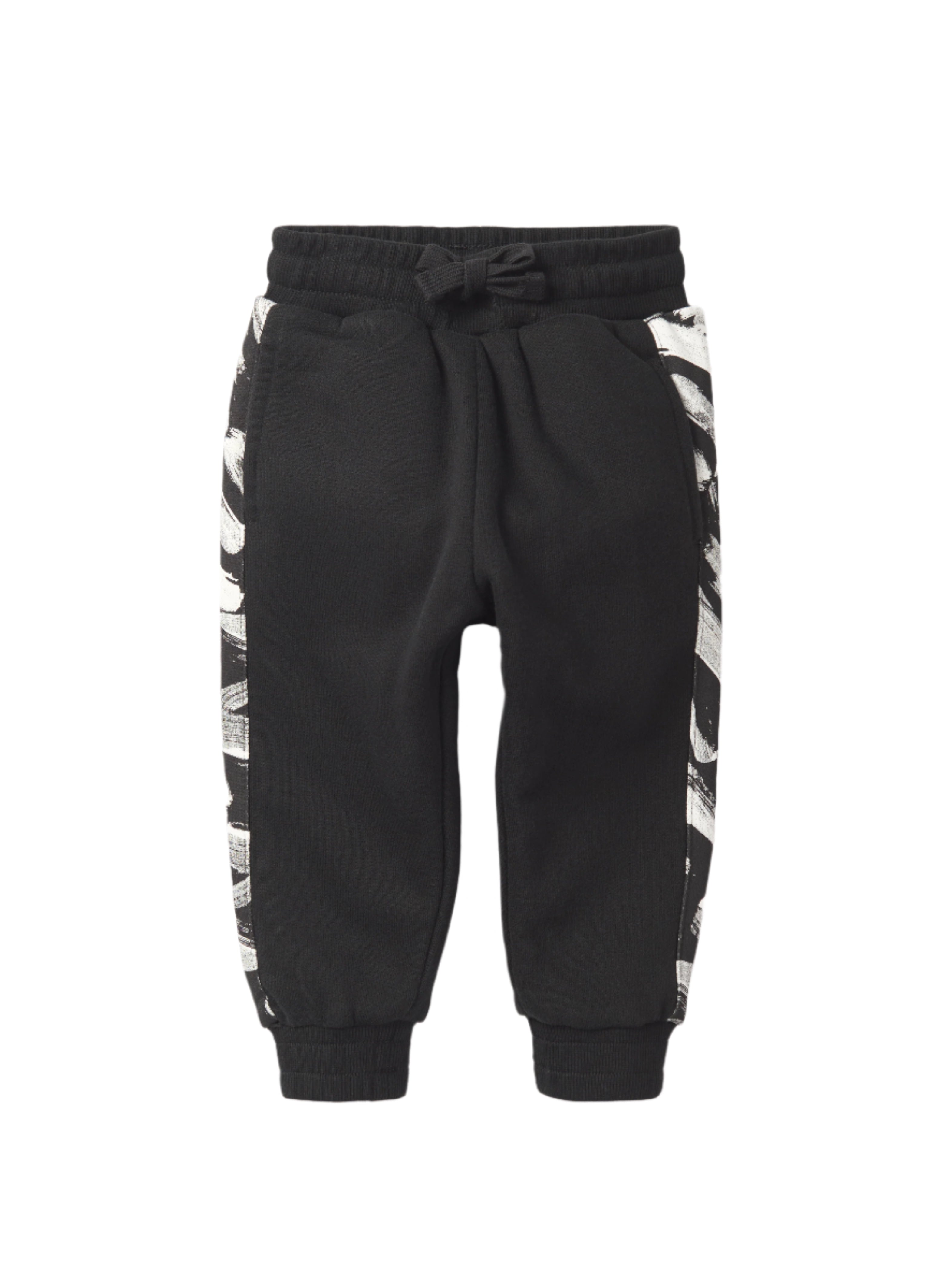 Brush Stroke Sweatpant - Black