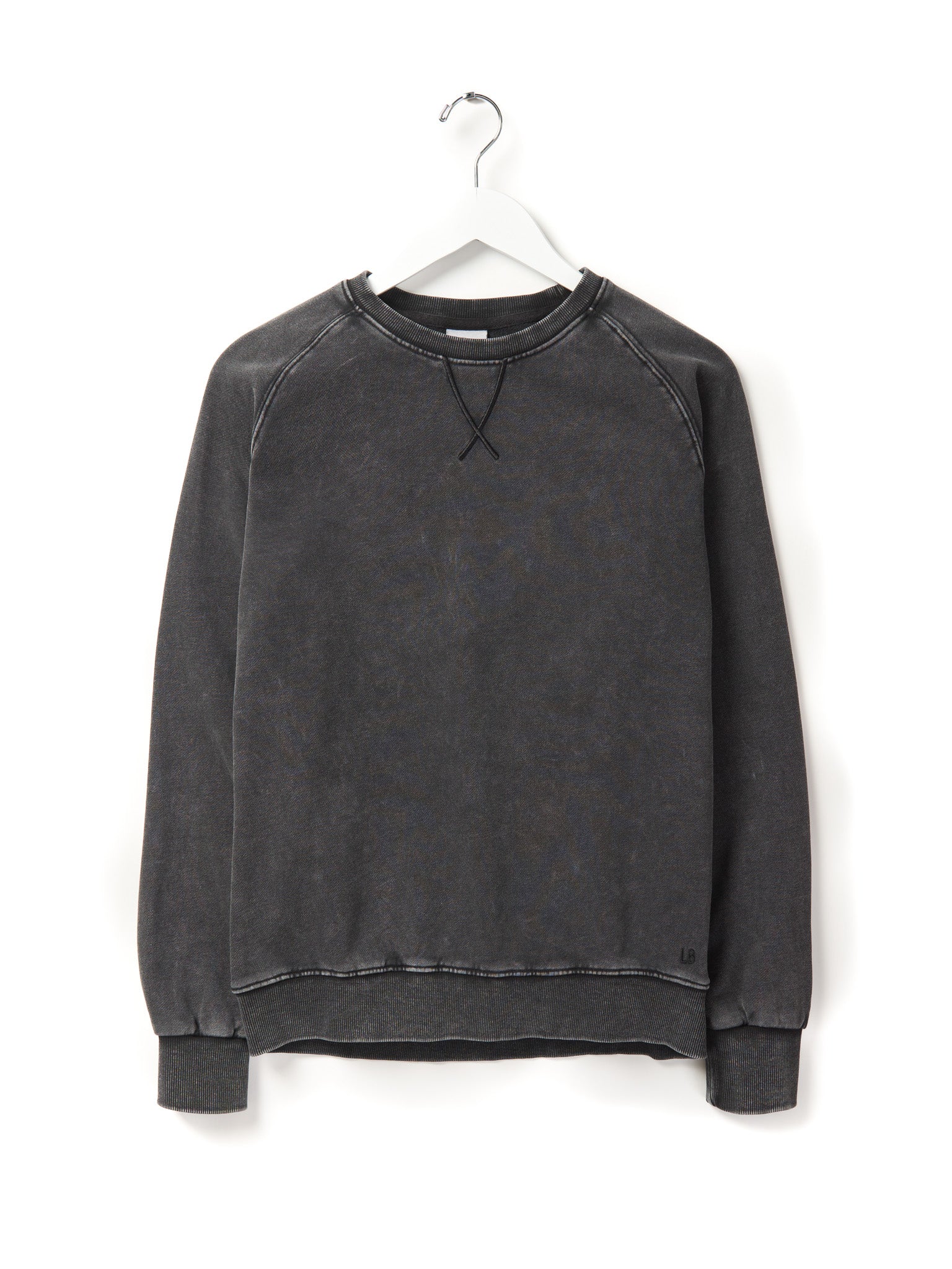 Adult Acid Wash Crewneck - Black