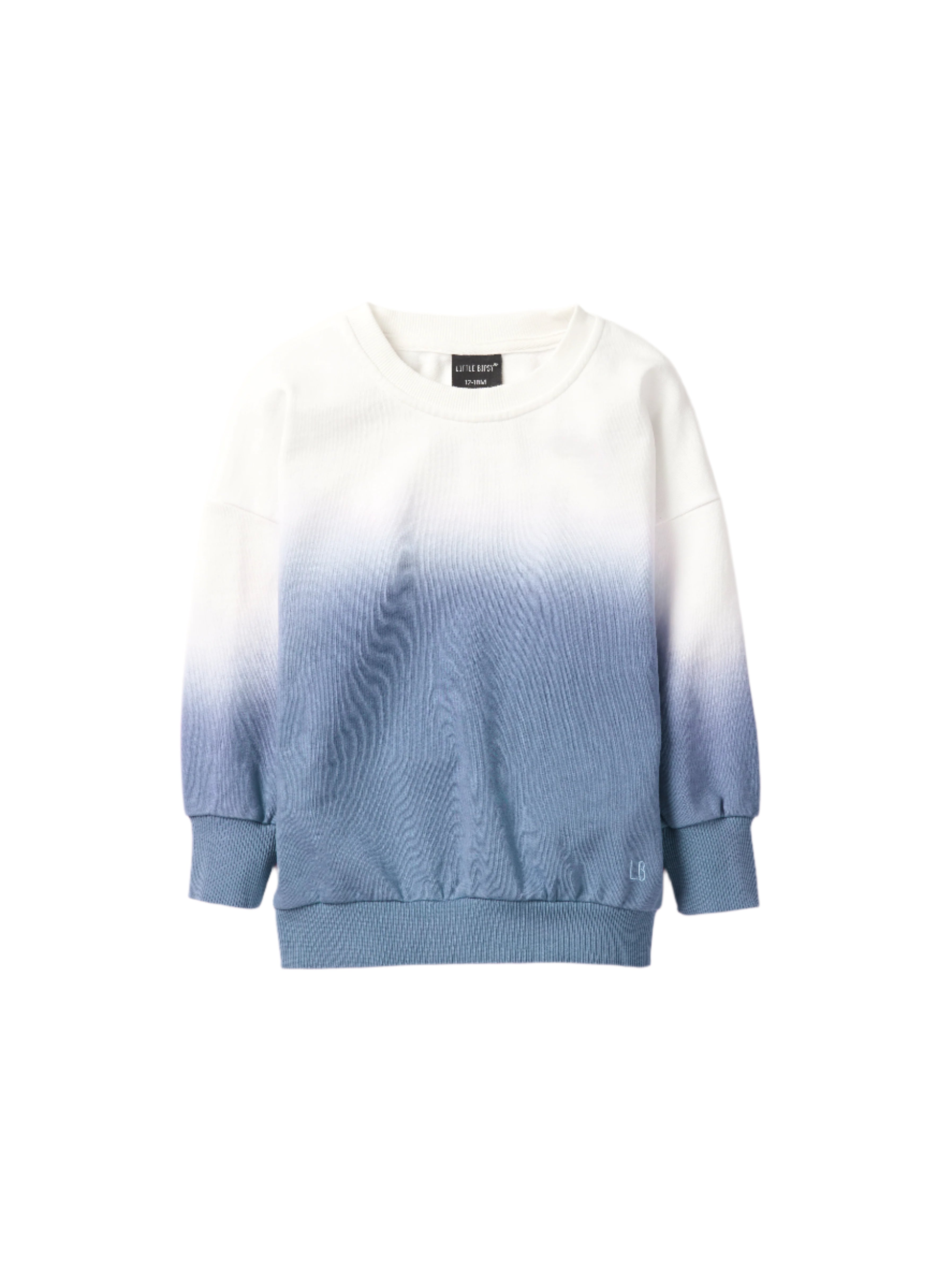Ombre Lightweight Crewneck - Blue